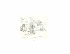 The Bathers - Engraving after Rembrandt - 19th Century