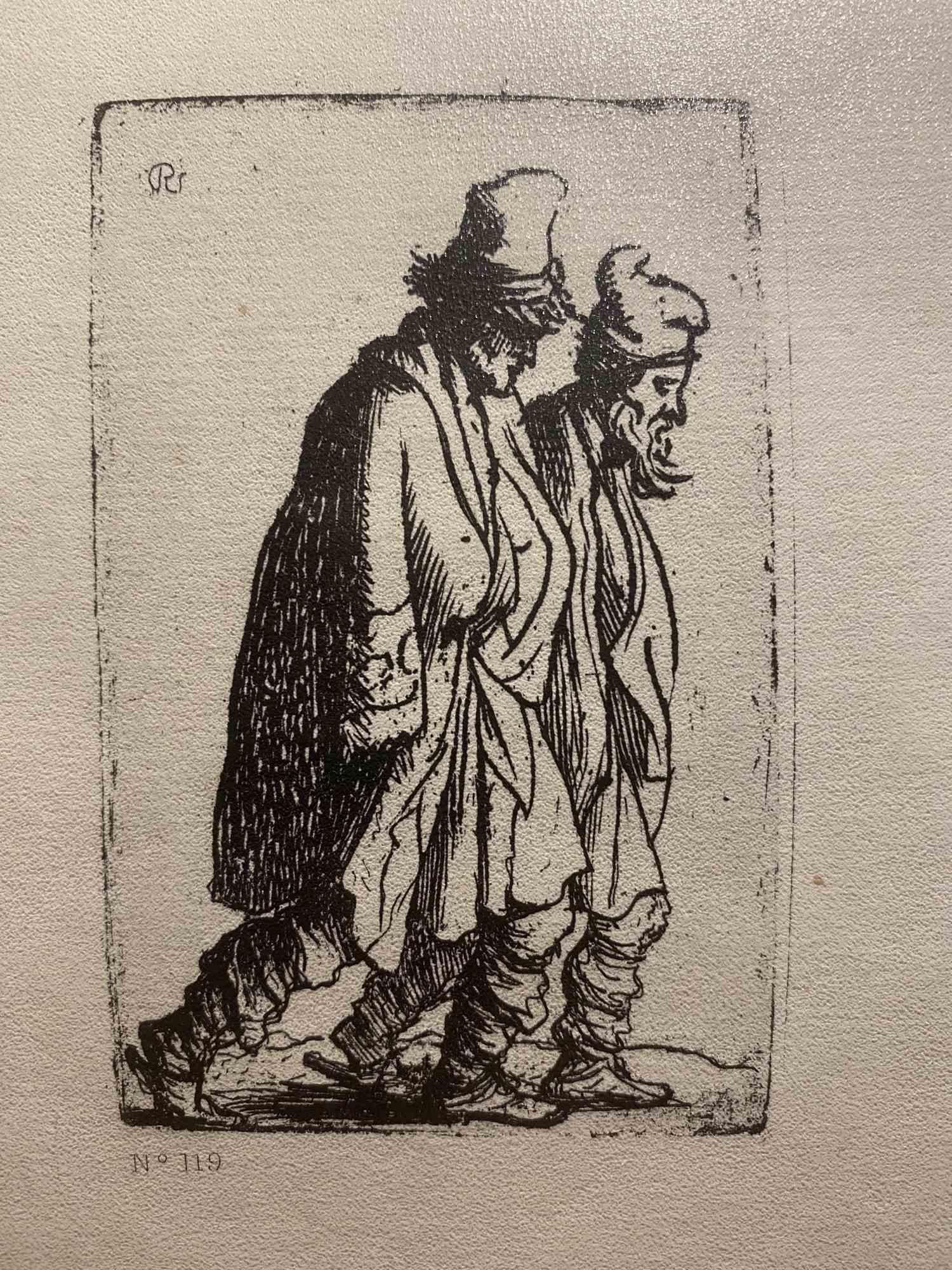 William James Smith - Gravure d'après Rembrandt - 19ème siècle