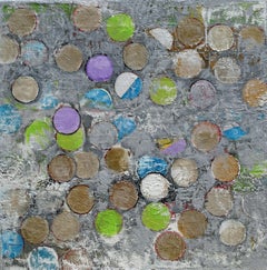 Cercles sacrés, techniques mixtes sur toile
