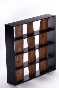 Estantería Cuadrada Darakorn, Madera de Vaina de Mono Bicolor