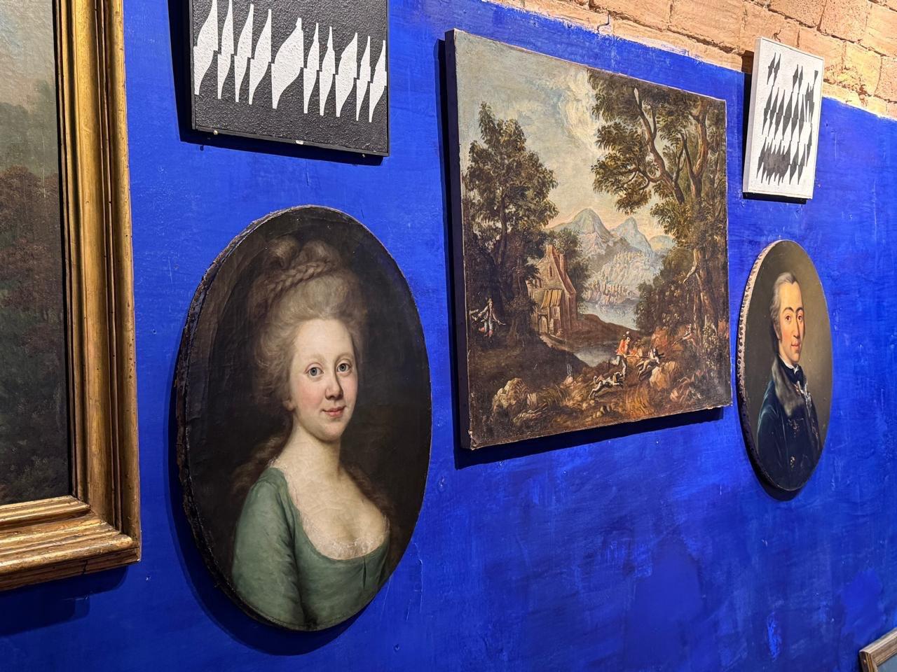 Portrait signed Darbes, 1781. Russo-Baltic period, Riga address on the reverse For Sale 8