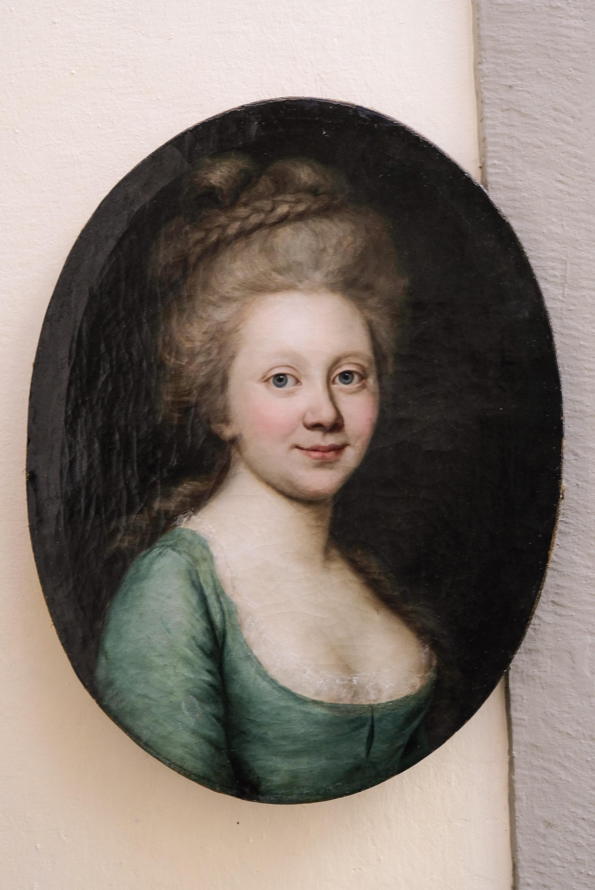 Portrait signed Darbes, 1781. Russo-Baltic period, Riga address on the reverse For Sale 10