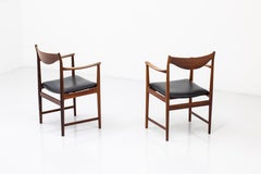 Fauteuils « Darby » en palissandre et cuir de Torbjrn Afdal