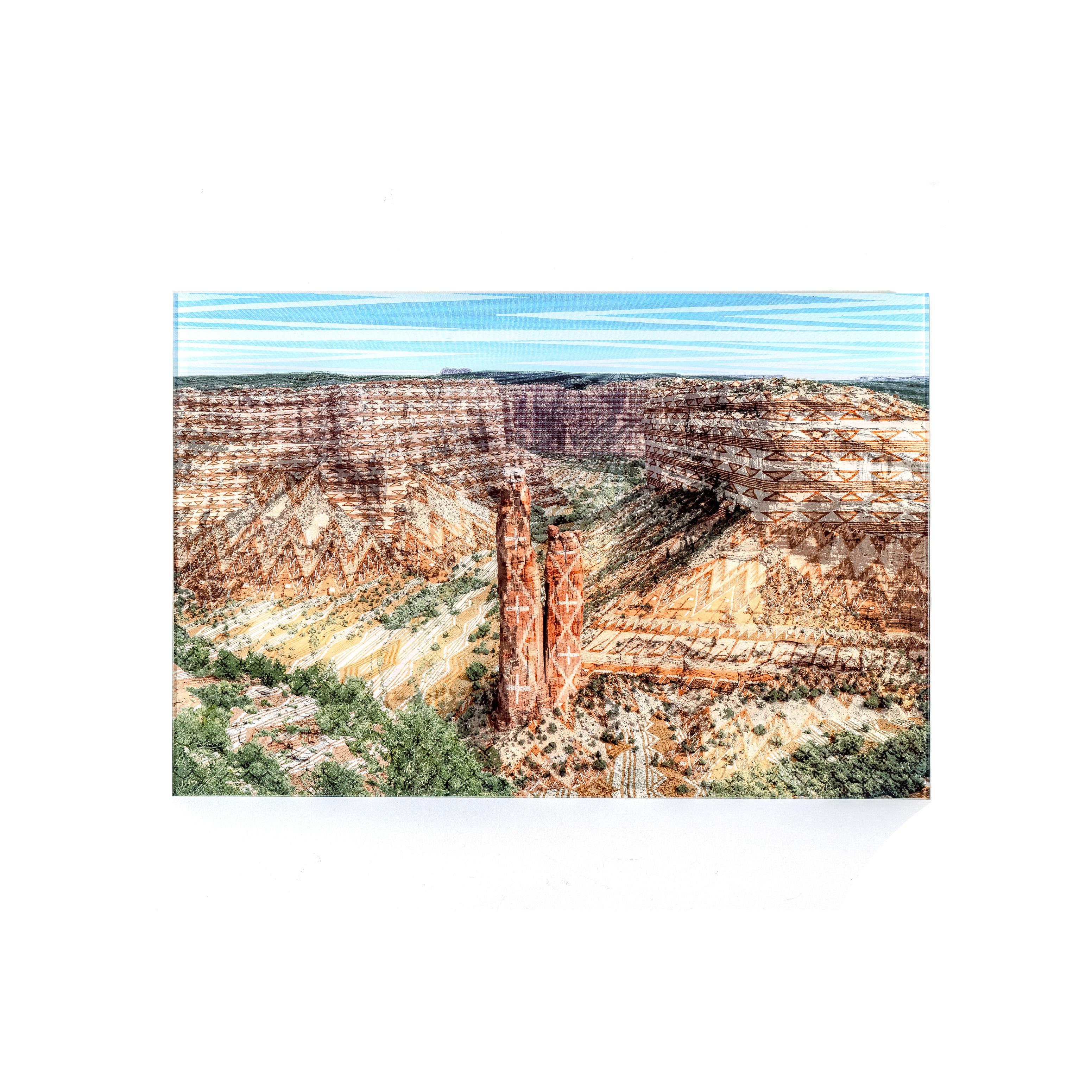 Woven Landscape: Canyon de Chelly - Mixed Media Art by Darby Raymond-Overstreet