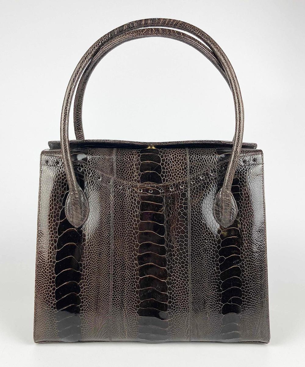 Black Darby Scott Brown Lizard Thompson Tote For Sale