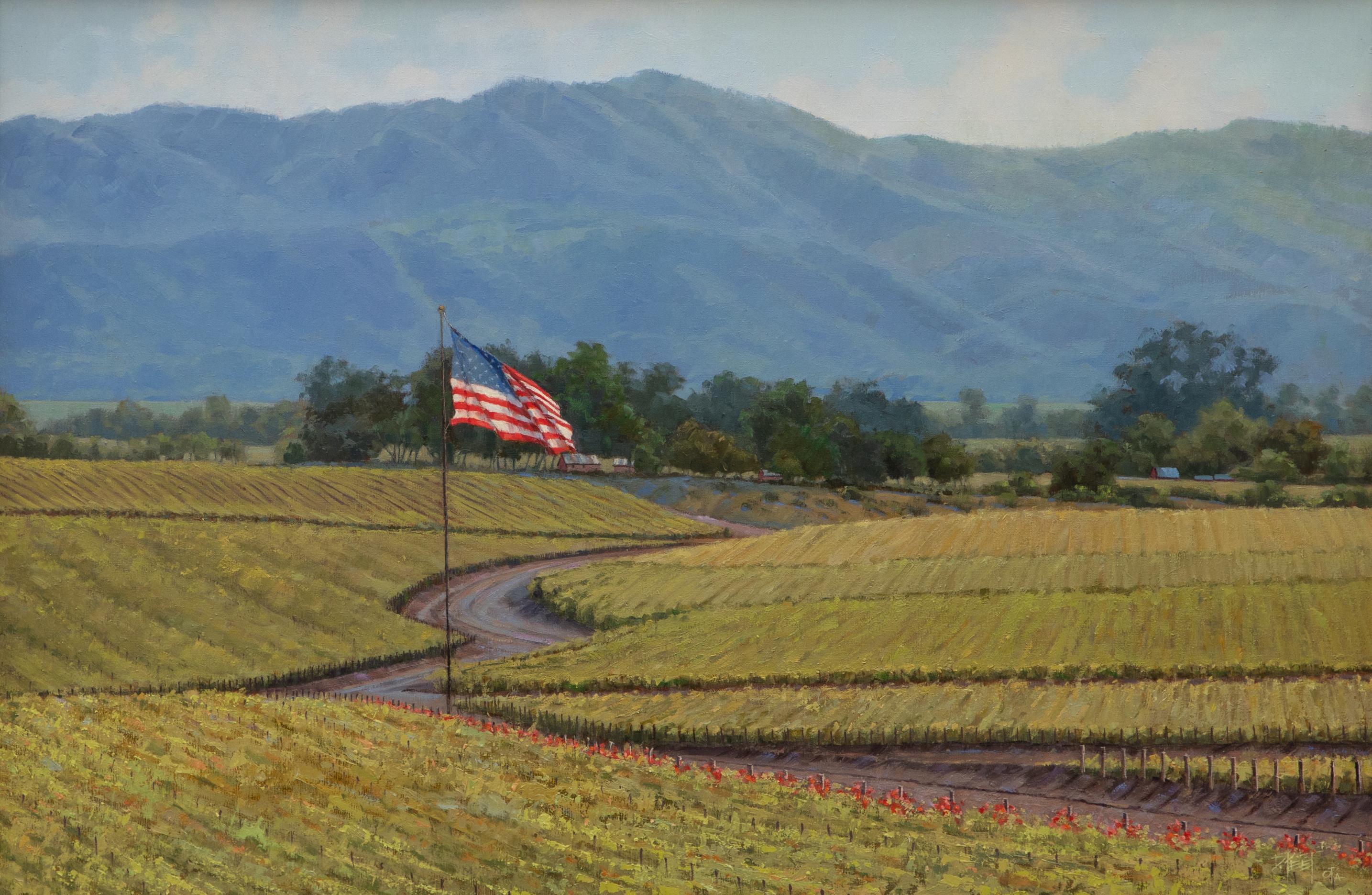 Napa Stolz (Realismus), Painting, von Darcie Peet