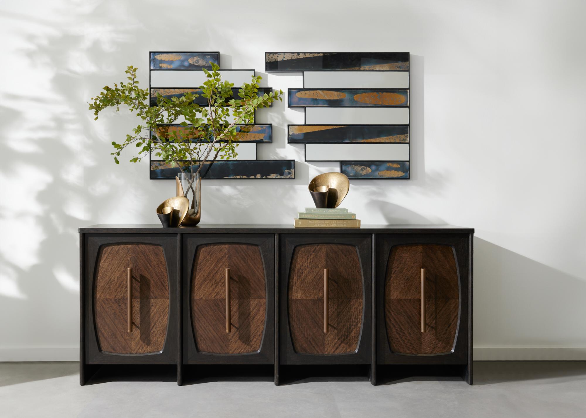 Darcy Mirror WDI02 - Specchio in ferro annerito chiaro e scuro anticato in vendita 9