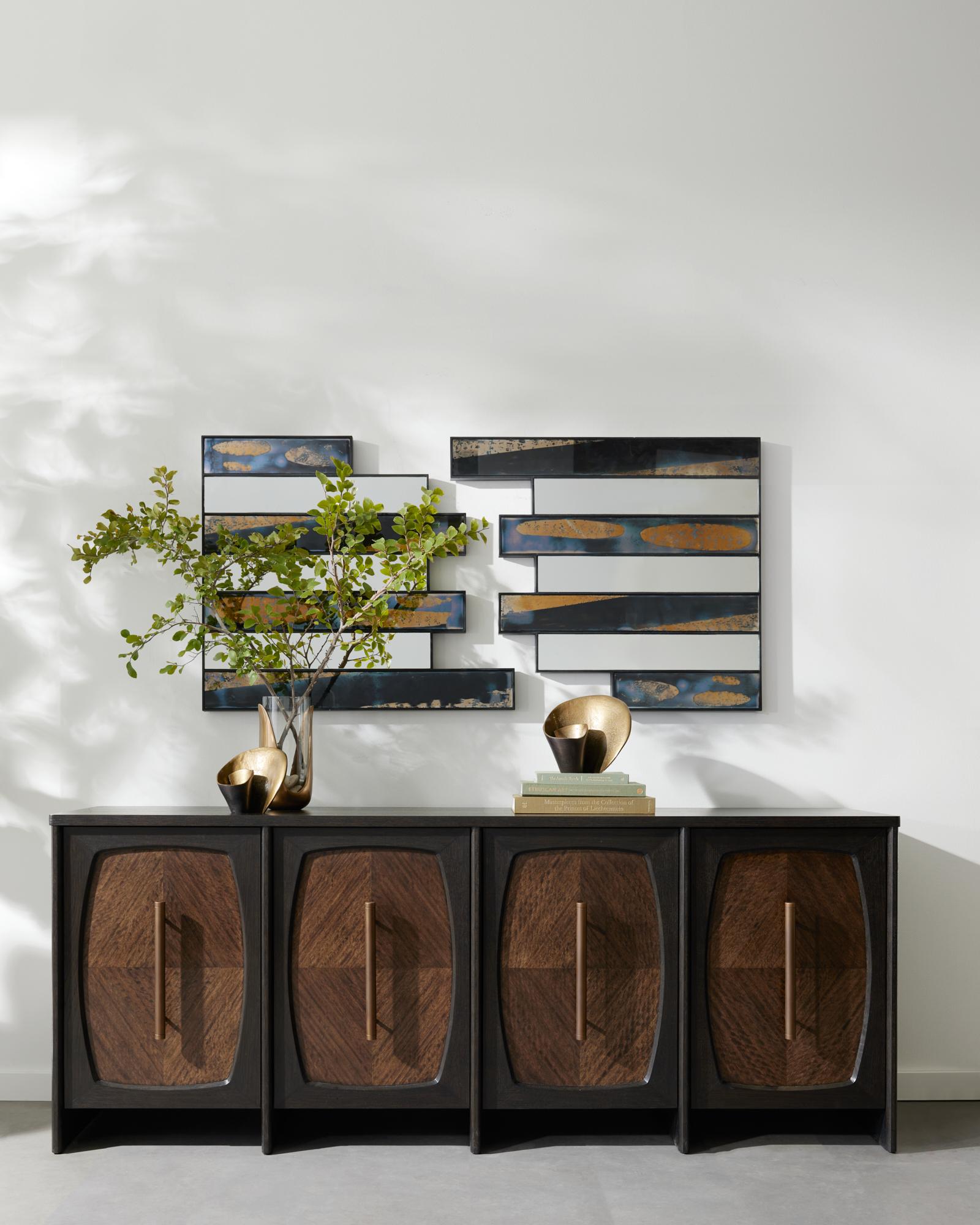 Darcy Mirror WDI02 - Specchio in ferro annerito chiaro e scuro anticato in vendita 10