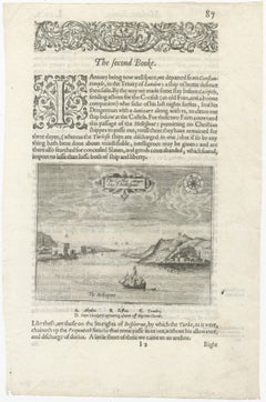 Dardanelles & Hellespont View by George Sandys, Ottoman Turkey, 1621