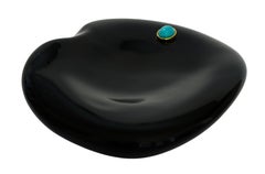 DARDO Black Vide Poche, par Giberto Venezia, verre de Murano et malachite
