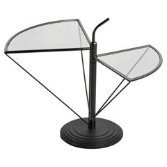 Dardo Couchtisch aus Glas und Metall von OMA, Italien, um 1980