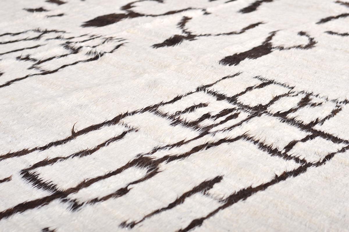 Noué à la main Tapis Mehraban Darell de la collection Atlas en vente