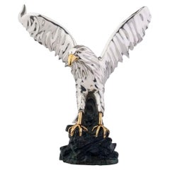 D'Argenta Silver Eagle Statue - Taking Flight