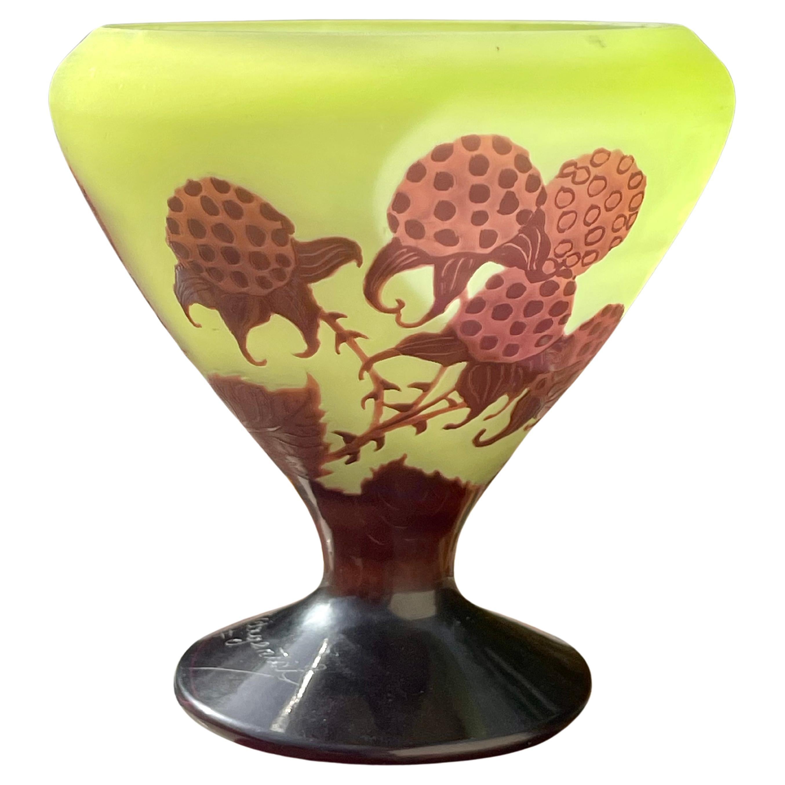 D’ARGENTAL - Blackberry Vase / Cup - XXth For Sale