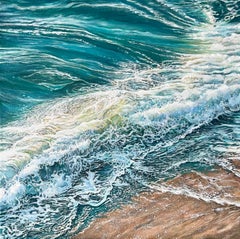 DARIA DUDOCHNYKOVA - «A Second Before the Touch» — Hyperrealistic Seascape Oil Painting of Ocean Wave «A Second Before the Touch» — Hyperrealistic Seascape Oil Painting of Ocean Wave
