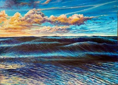 “Blue Horizons” — Hyperrealistic Seascape Acrylic Painting on Canvas
