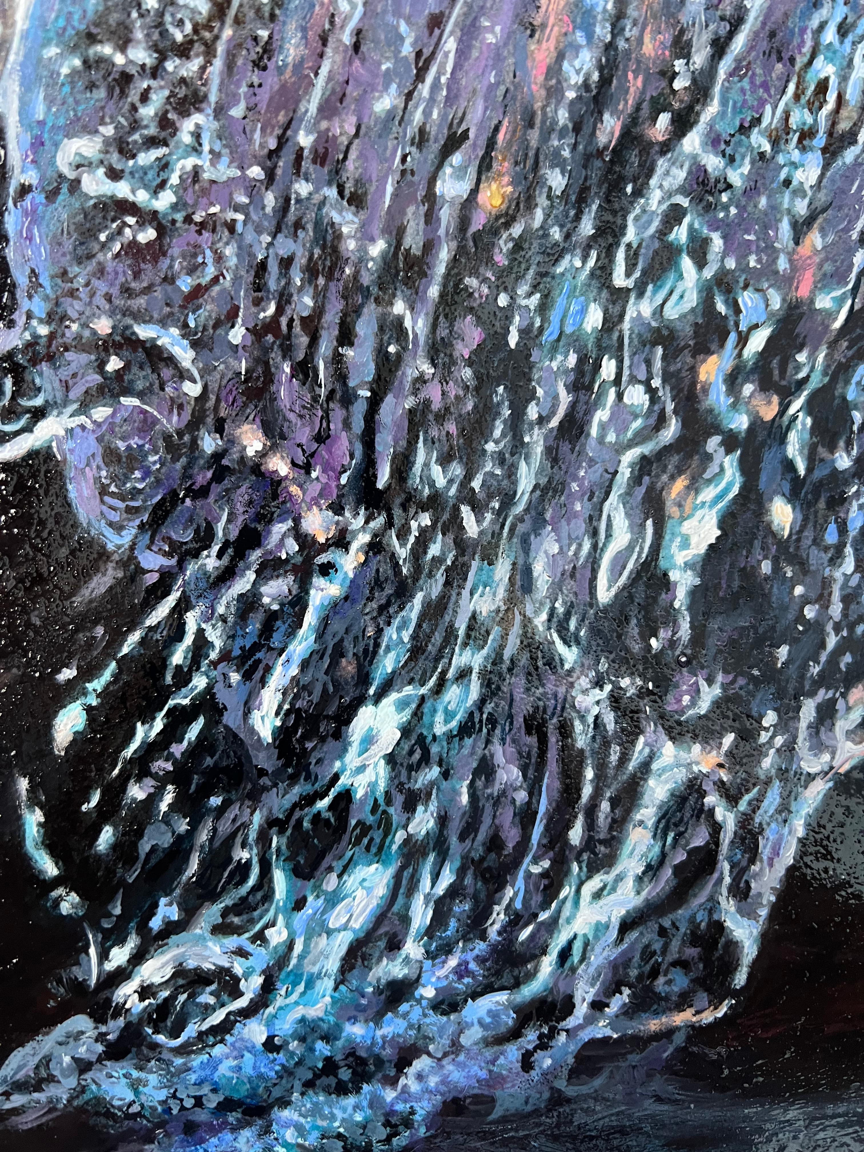 CRYSTAL WAVE - Photorealist Painting by DARIA DUDOCHNYKOVA
