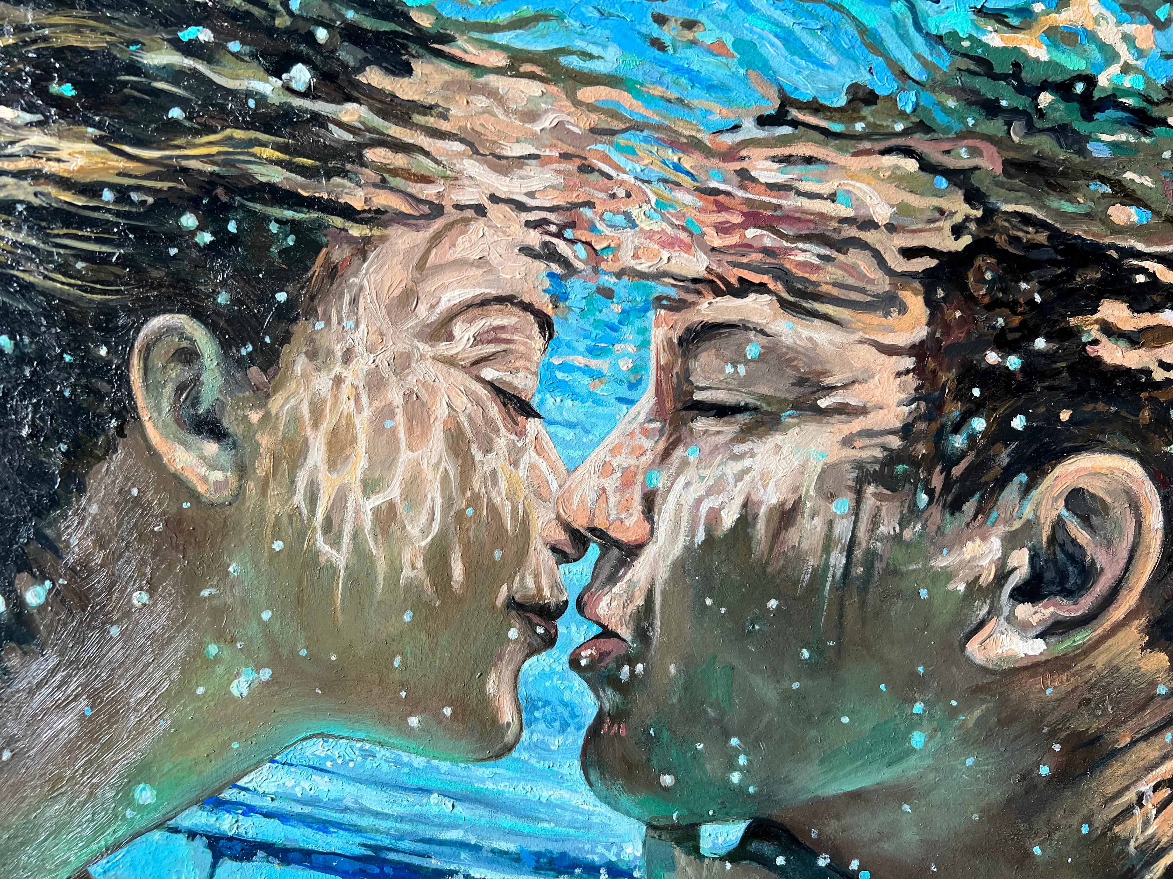 Esta pieza capta la sublime sensación de libertad que se encuentra bajo la superficie del agua, un espacio donde coexisten la vulnerabilidad y la liberación. En este entorno crudo y elemental, se nos devuelve a nuestro estado más natural. El mundo