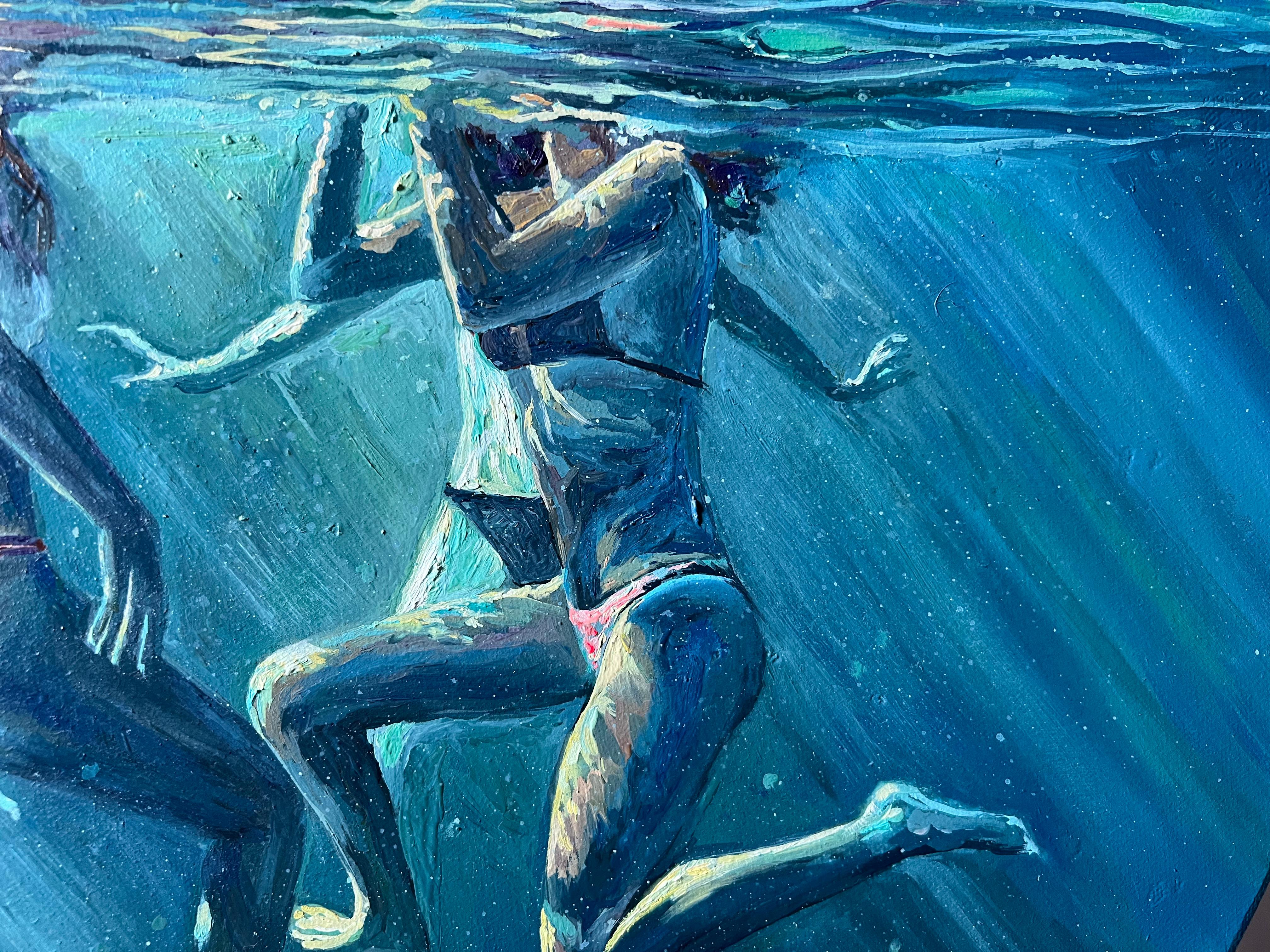 Spectacle de lumière - Painting de DARIA DUDOCHNYKOVA