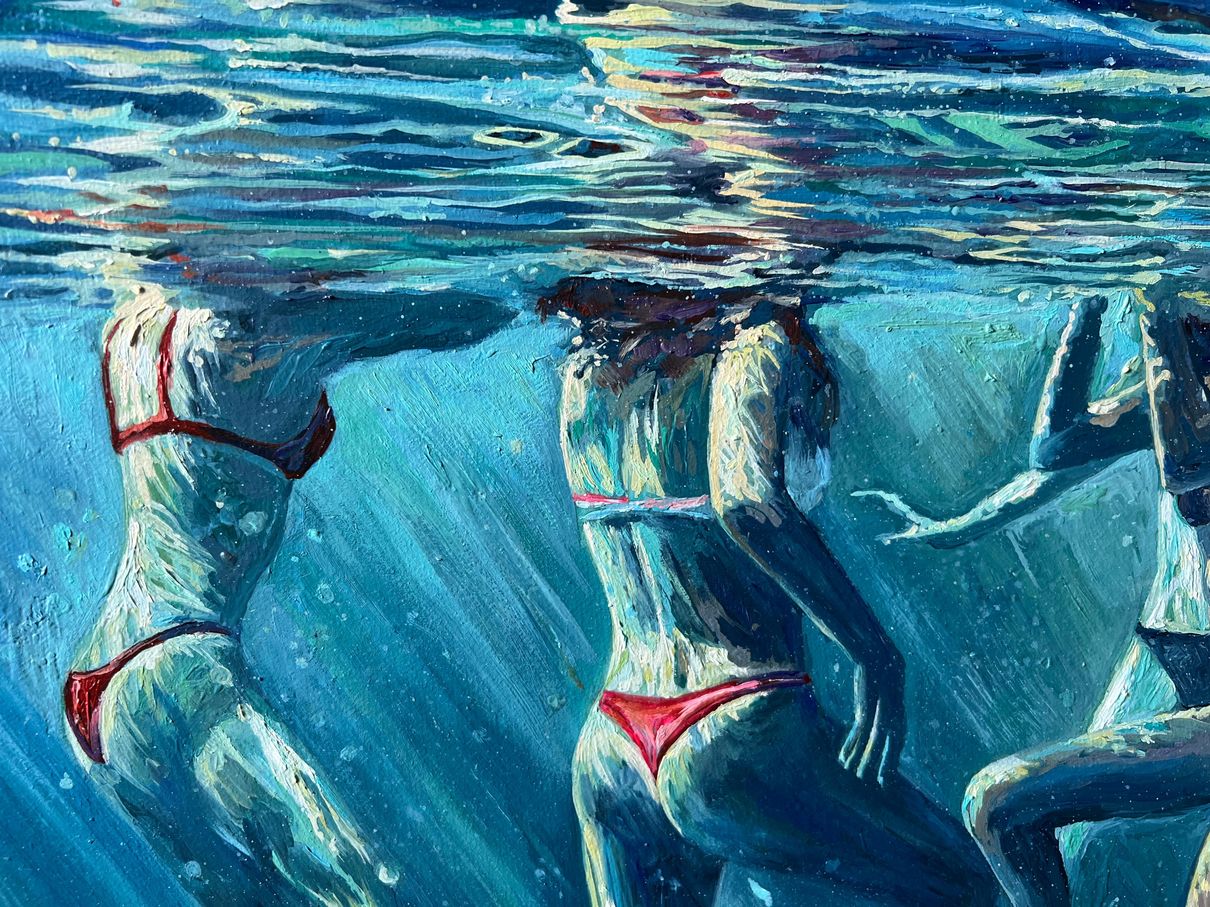 Spectacle de lumière - Réalisme Painting par DARIA DUDOCHNYKOVA