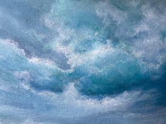 "Linie der Stille" - Zeitgenössische Seelandschaft mit ruhigem Meereshorizont