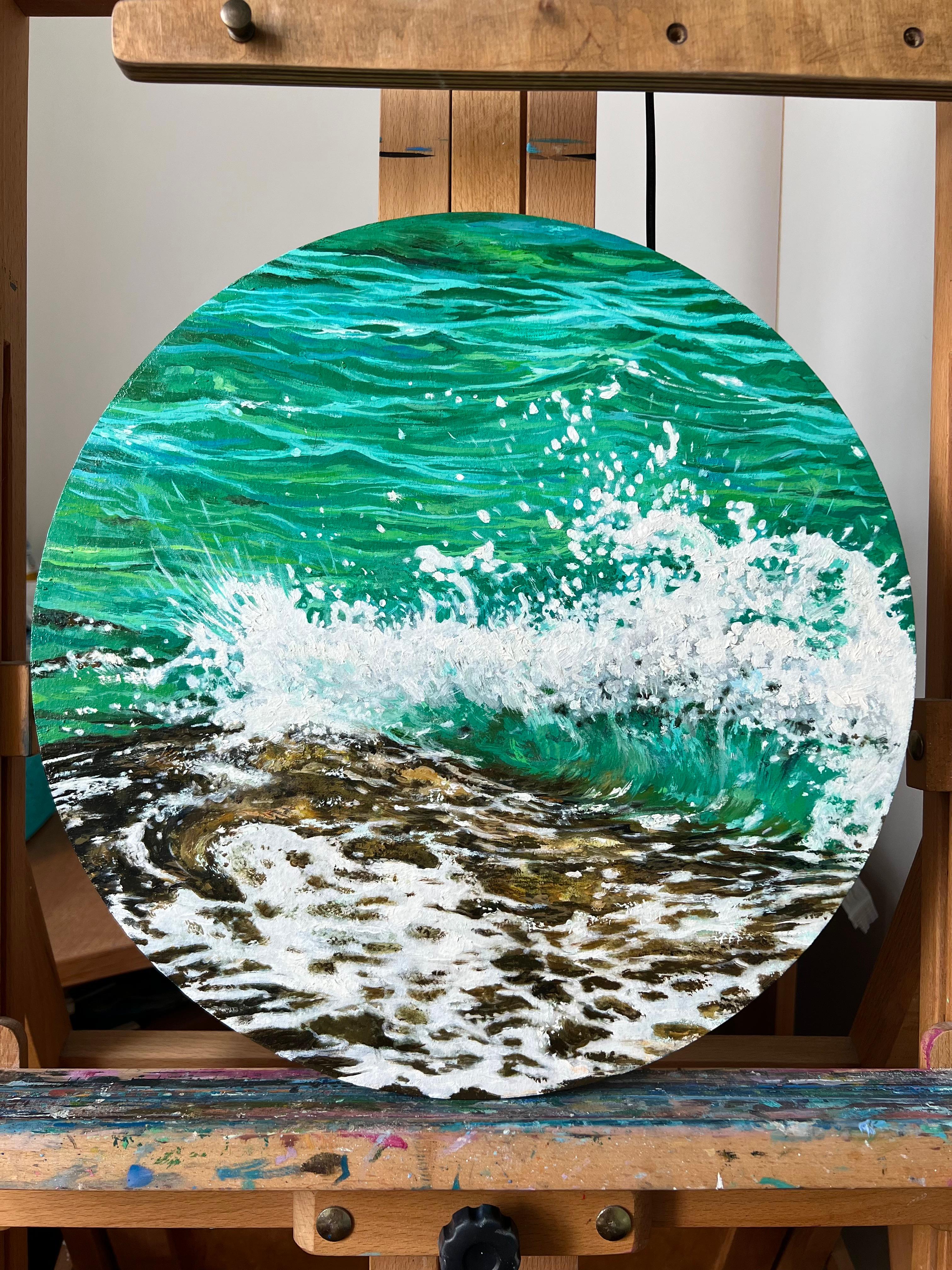 SEASHORE 2 - Painting Fotorealista di DARIA DUDOCHNYKOVA
