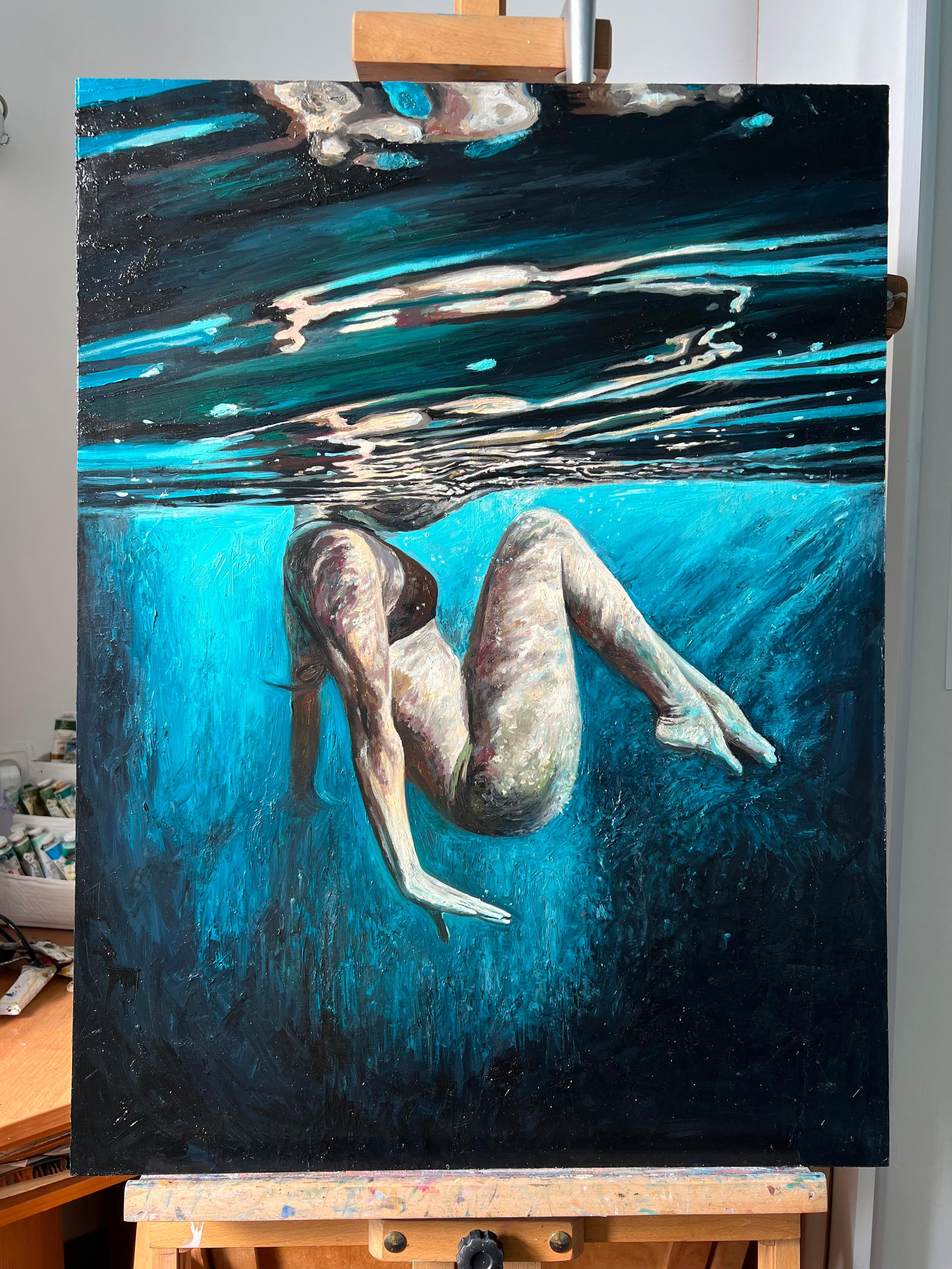 Apesanteur - Réalisme Painting par DARIA DUDOCHNYKOVA