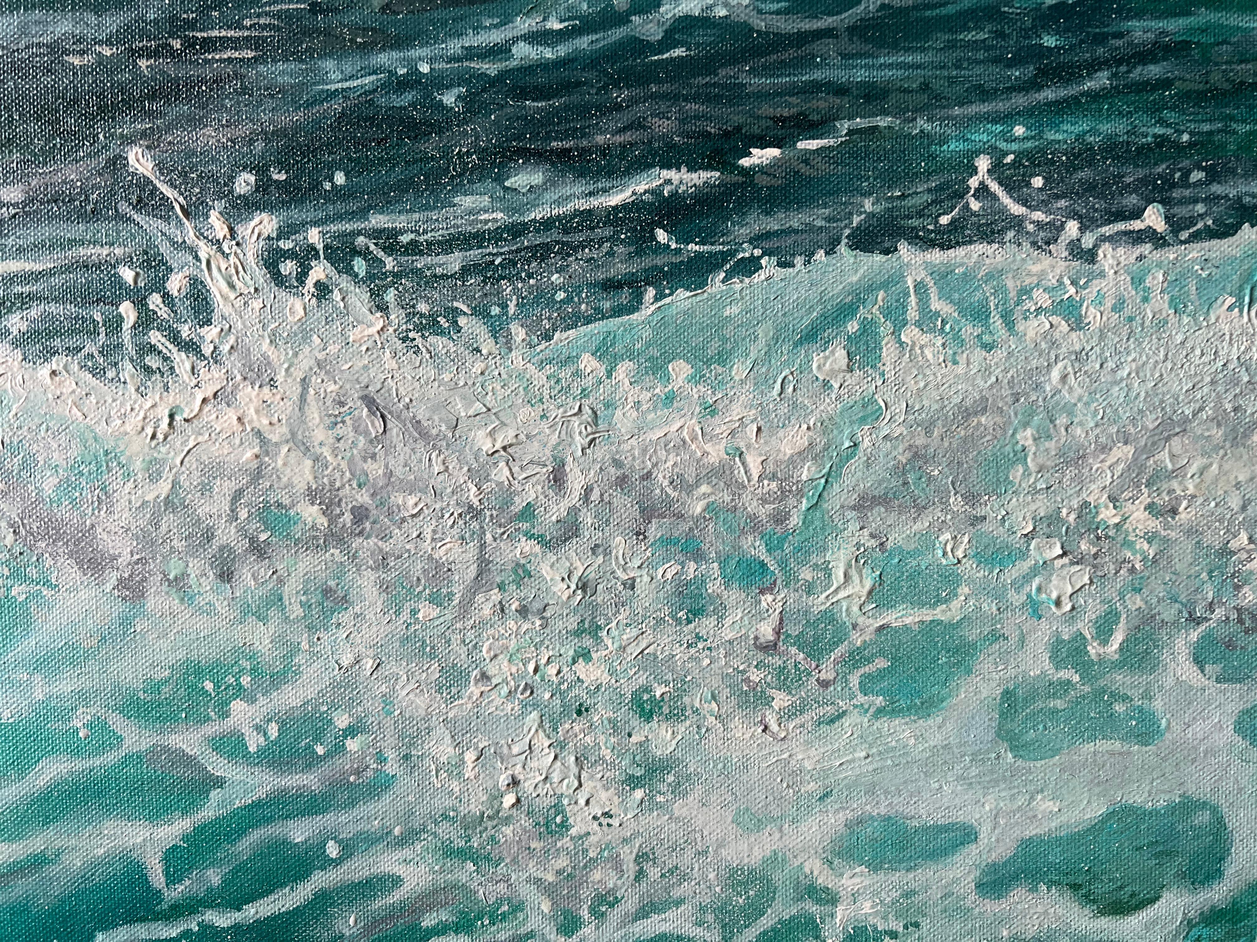 Encaje blanco - Painting de DARIA DUDOCHNYKOVA