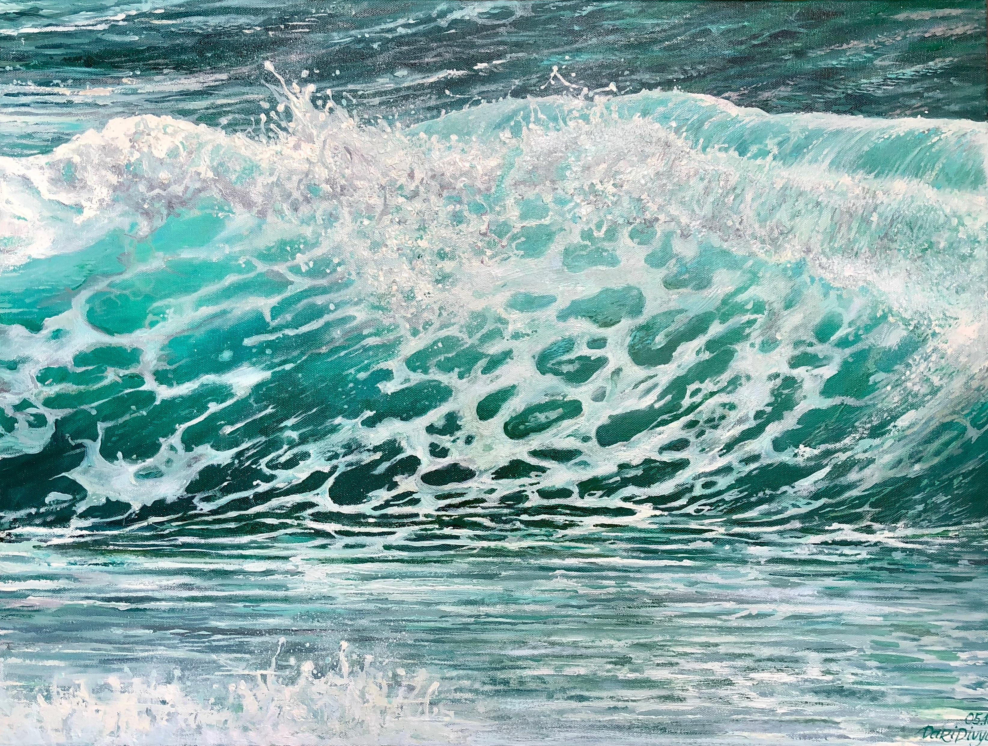 Abstract Painting de DARIA DUDOCHNYKOVA - Encaje blanco