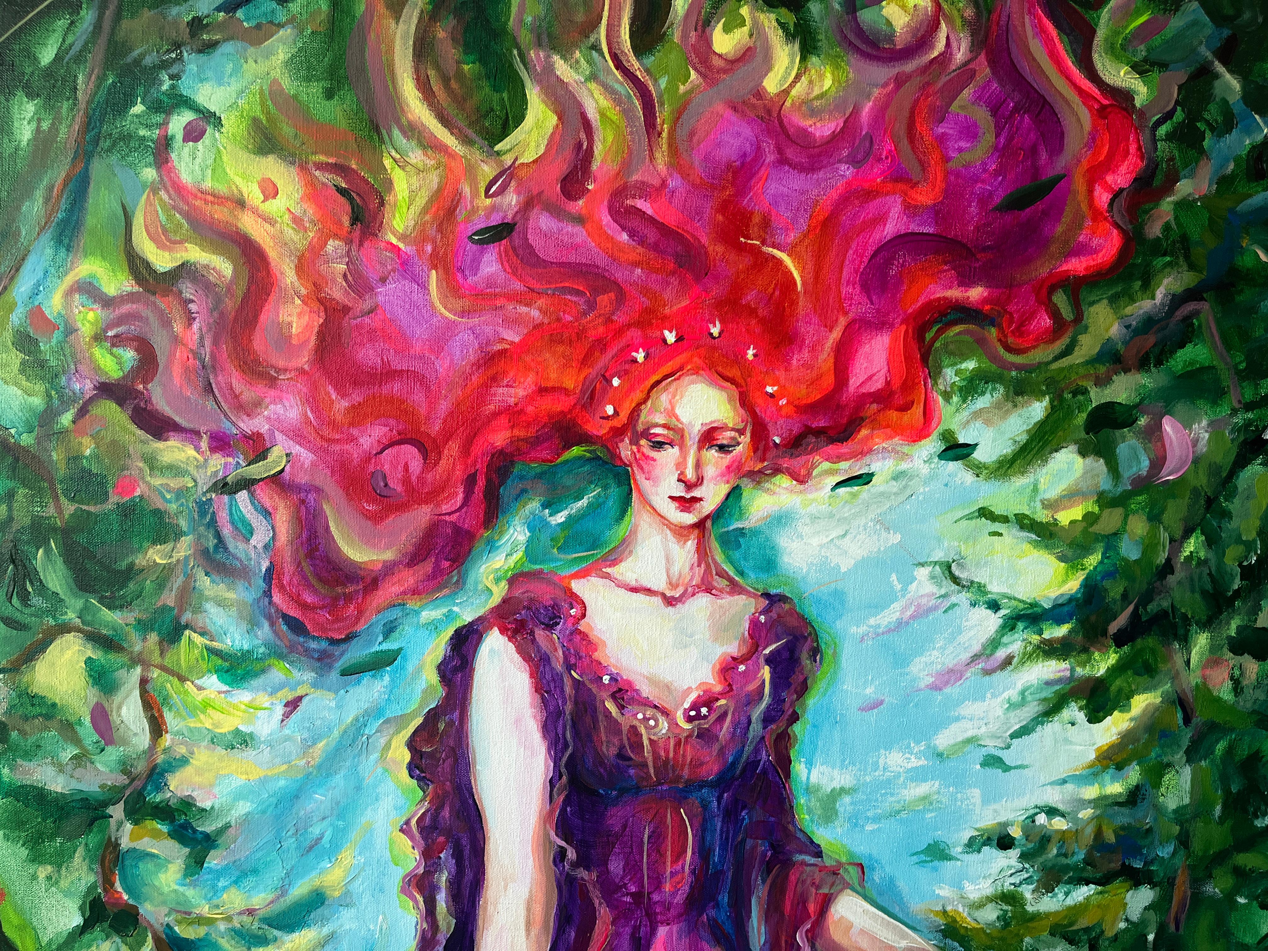 Asphodel Meadows – Painting von Daria Golovina