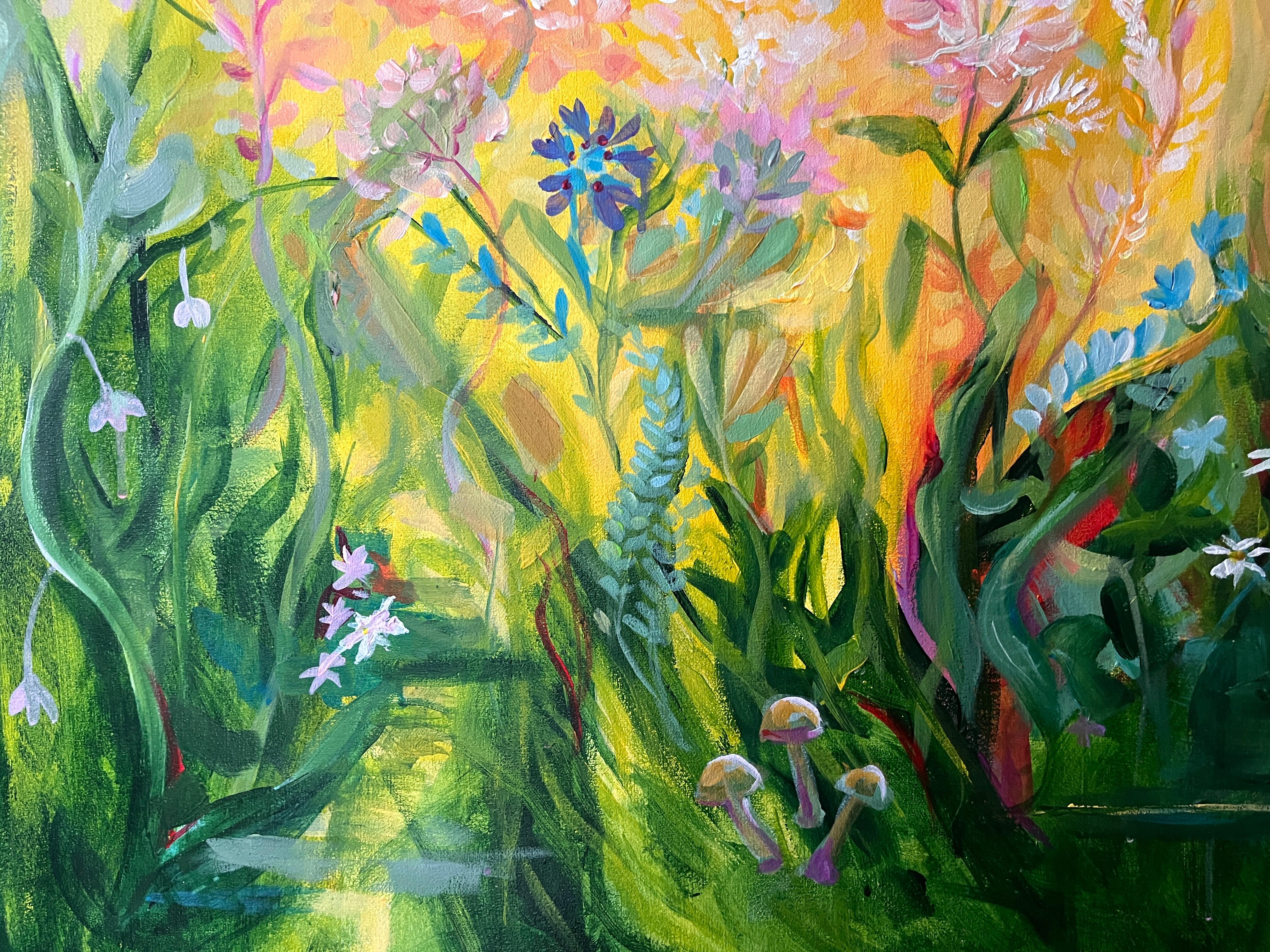 Jardin des chants divins
expédié en rouleau 
Méditation sur l'acceptation de soi, cette pièce rend hommage à l'acte de rencontrer honnêtement sa Trueing Nature. Inspirée par la sagesse de Hryhorii Skovoroda, selon laquelle le bonheur authentique