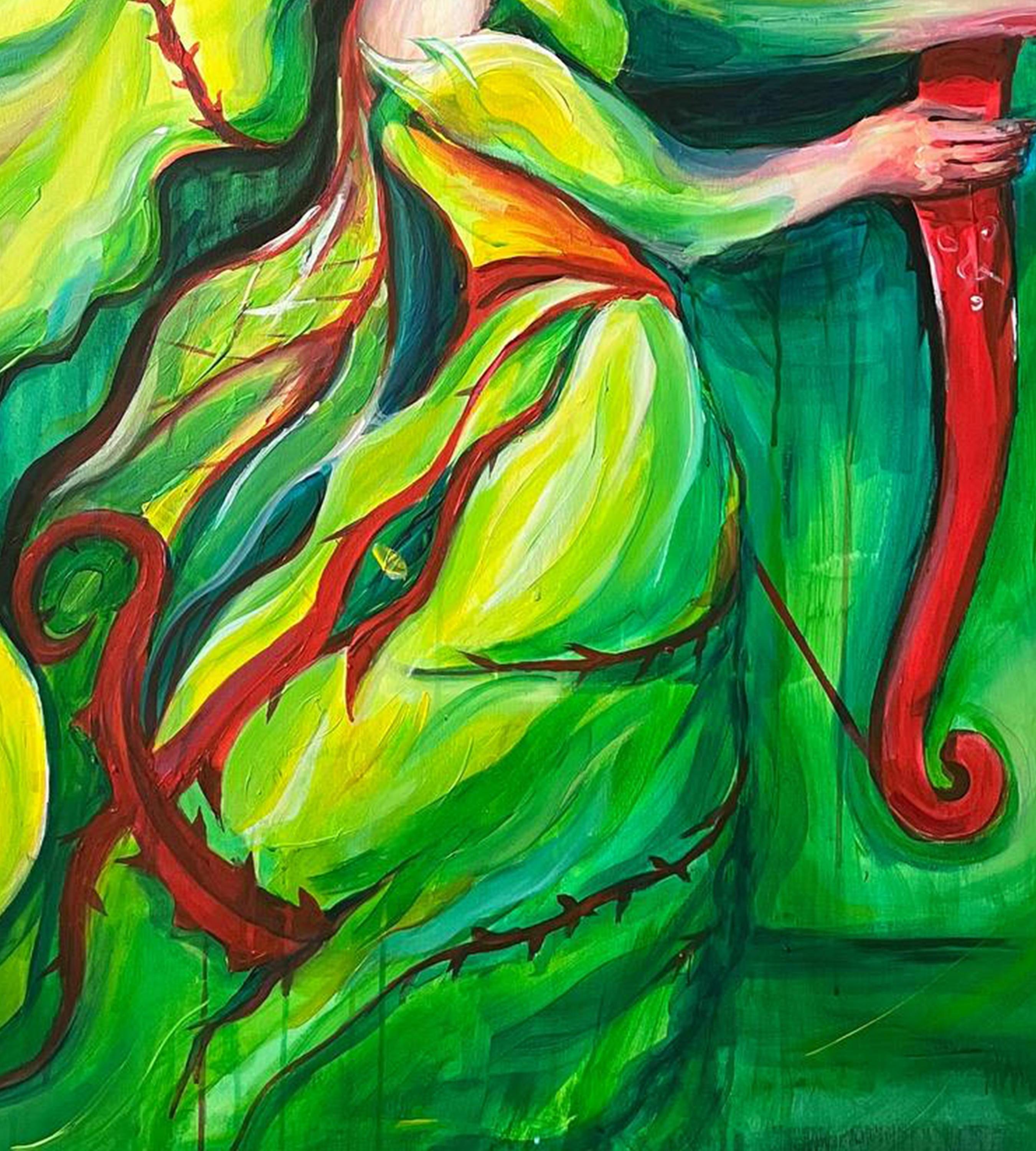 Roses have thorns - Impressionist Painting by Daria Golovina