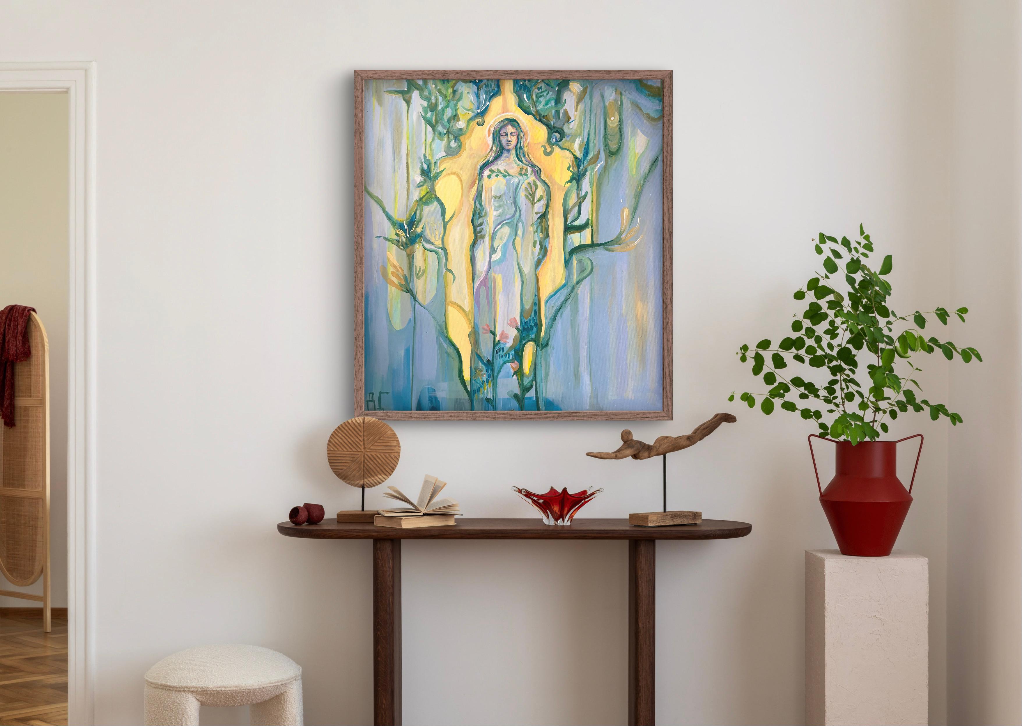 Spiritus I - Quies - Impressionnisme Painting par Daria Golovina