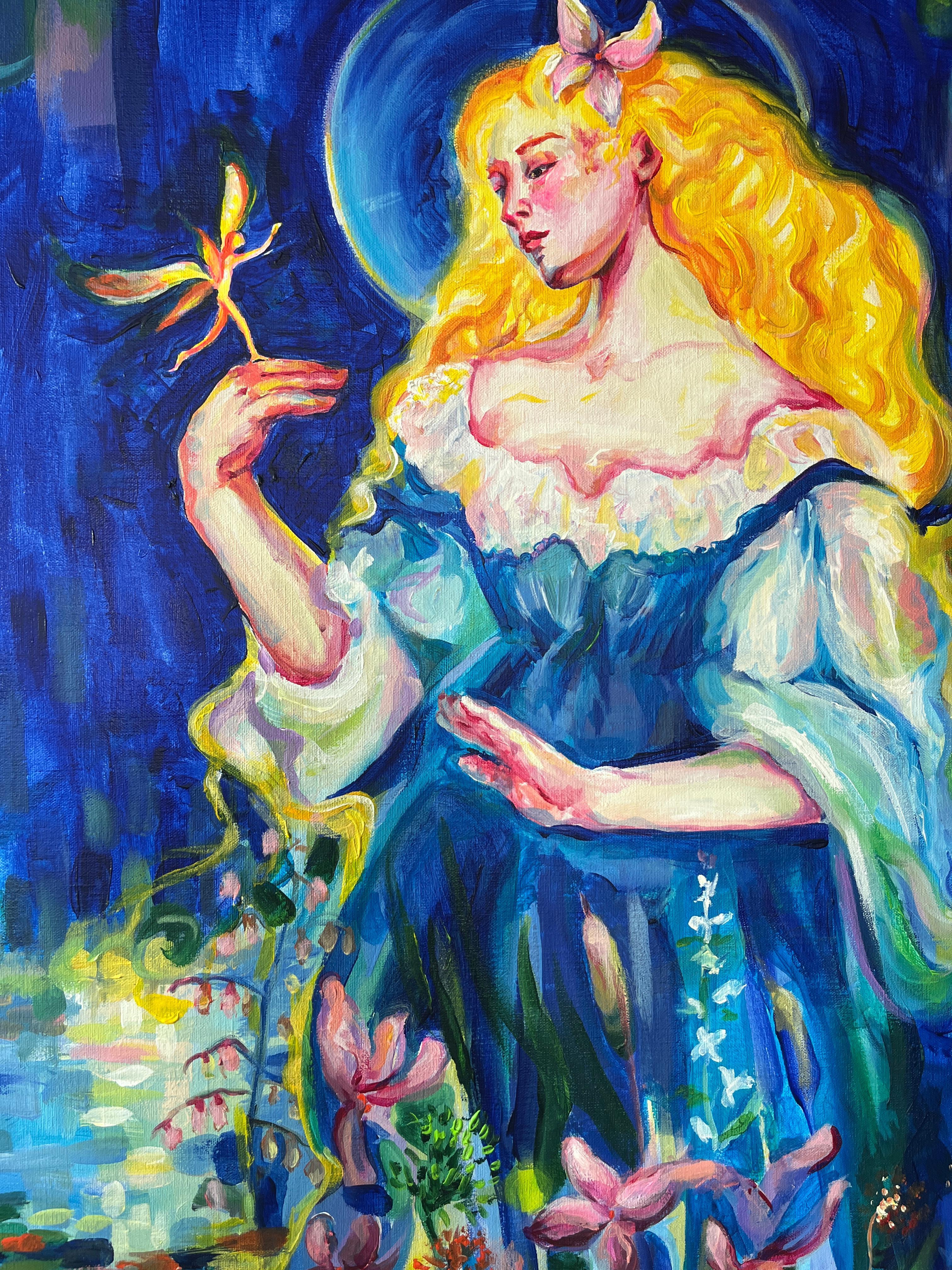 Was I In Your Dreams Too ? – Painting von Daria Golovina