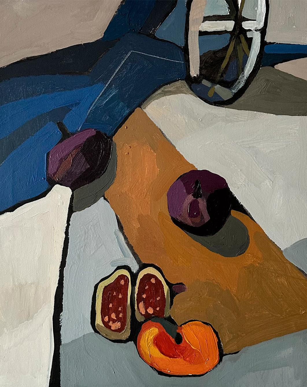 Figs, 50 x 40 cm, Tempera, acrylic, canvas - Art by Daria Grechina