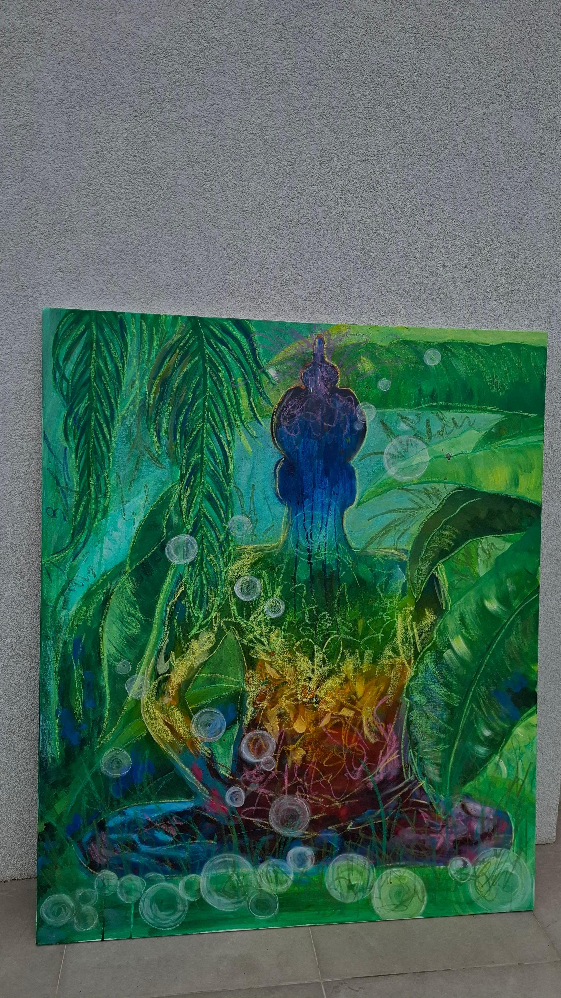 Buddha - Painting Impressionismo di Daria Habich