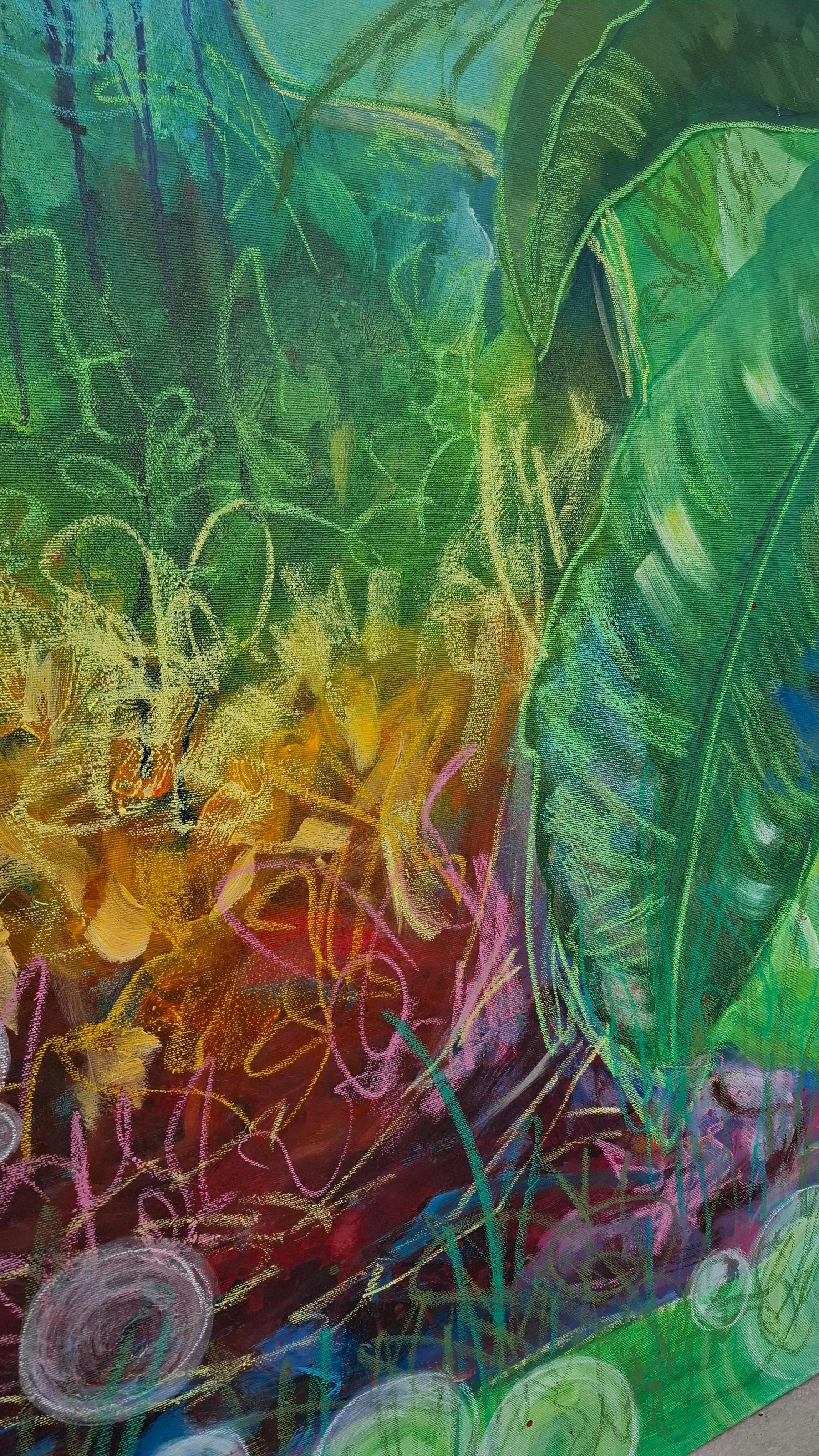 Buddha - Abstract Painting Blu di Daria Habich