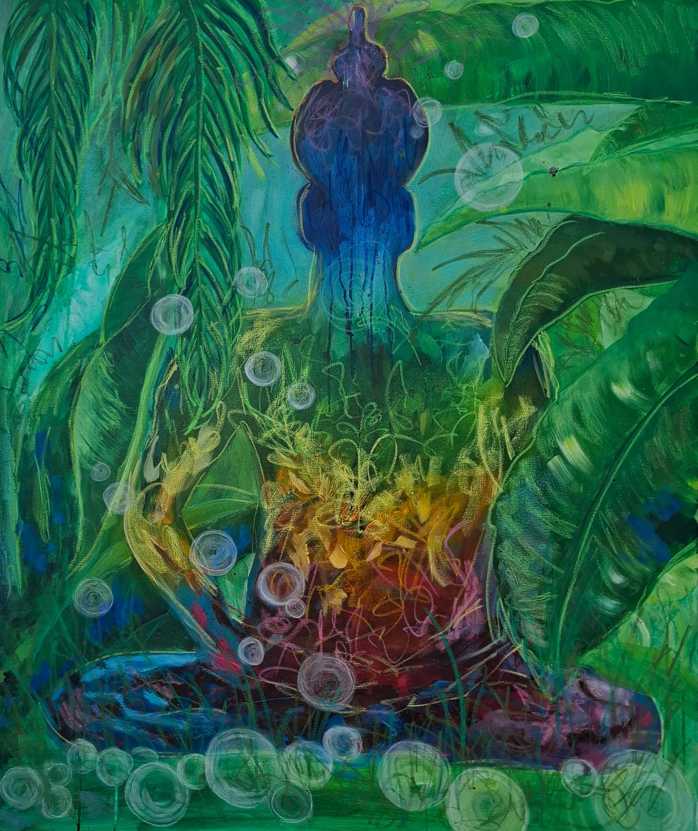 Abstract Painting di Daria Habich - Buddha