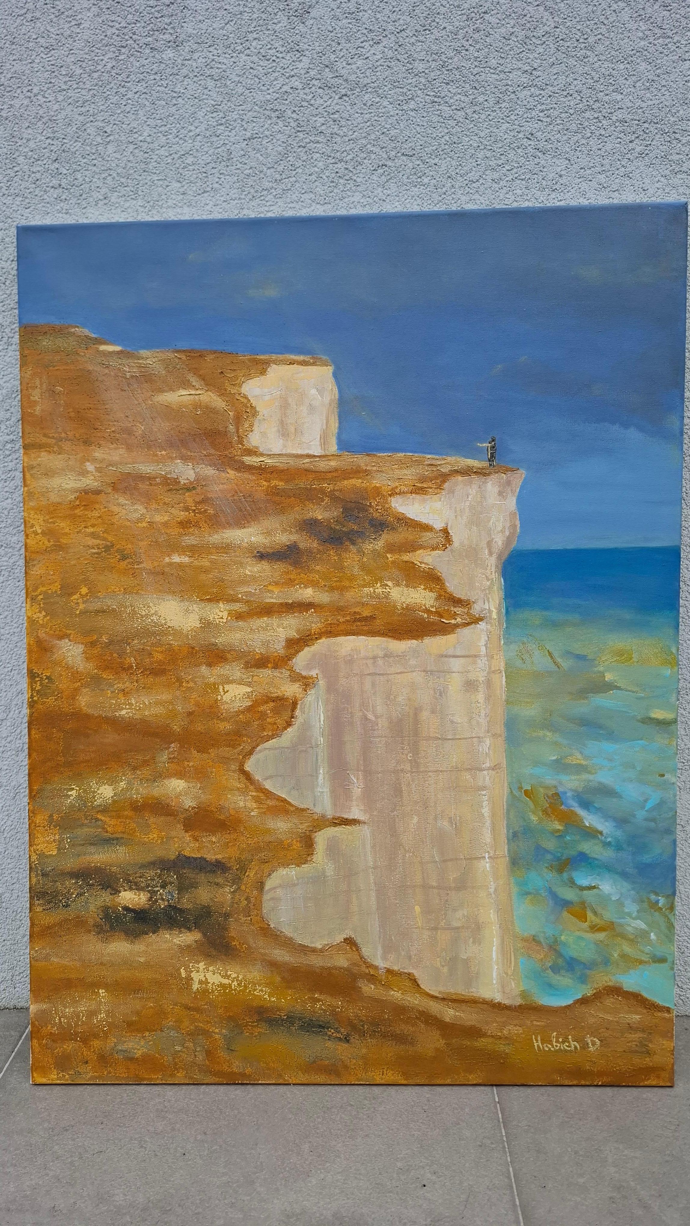 On the edge - Impressionist Painting by Daria Habich