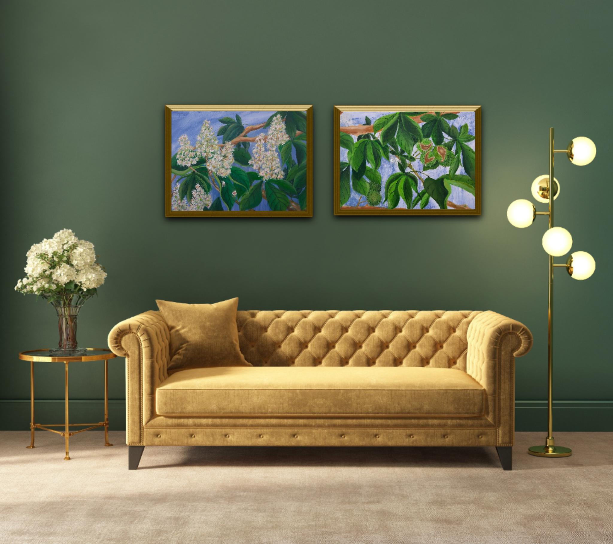 Deux printemps et deux automnes (diptyque) en vente 8