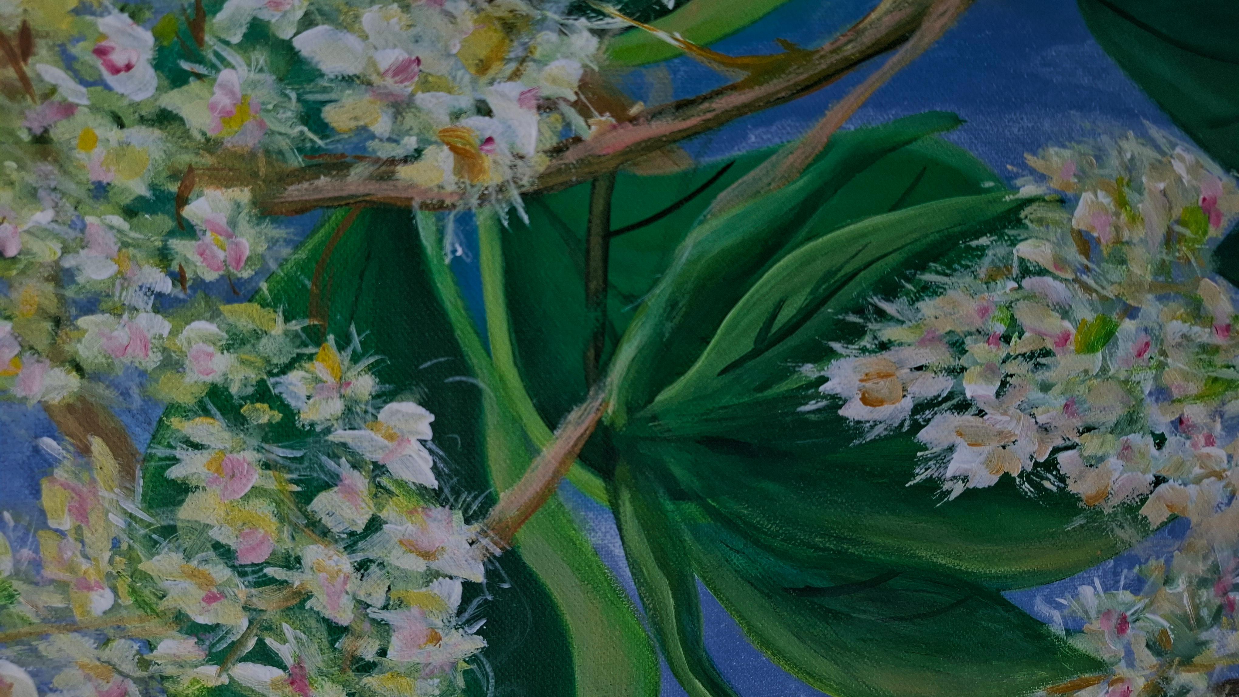 Une peinture sur ma ville natale de Kiev. Chestnut City et comment elle me manque. Deux ans d'émigration forcée. La ville des marrons est à jamais dans mon cœur, et sur la toile.