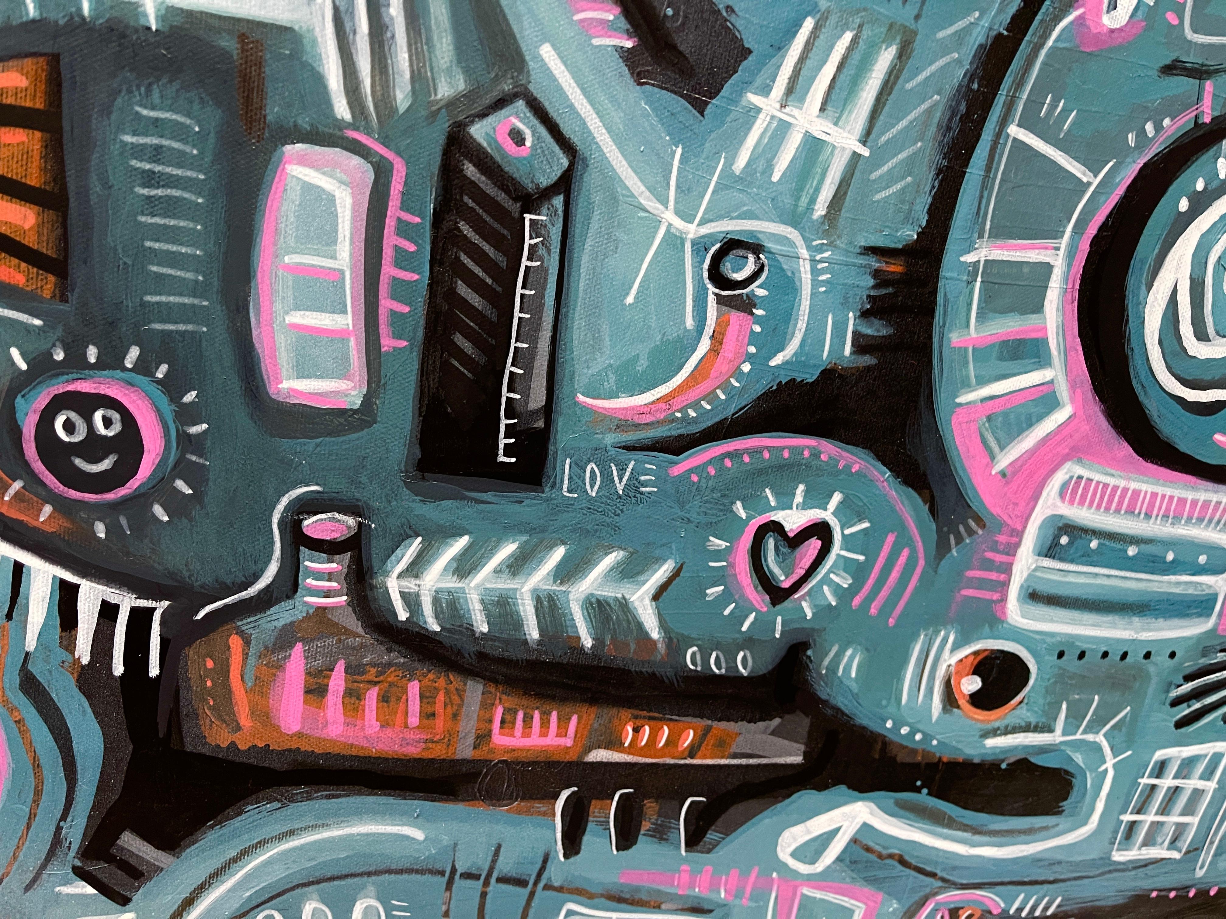 ABSTRACT ADVENTURE - Impressionist Painting by Daria Kusto