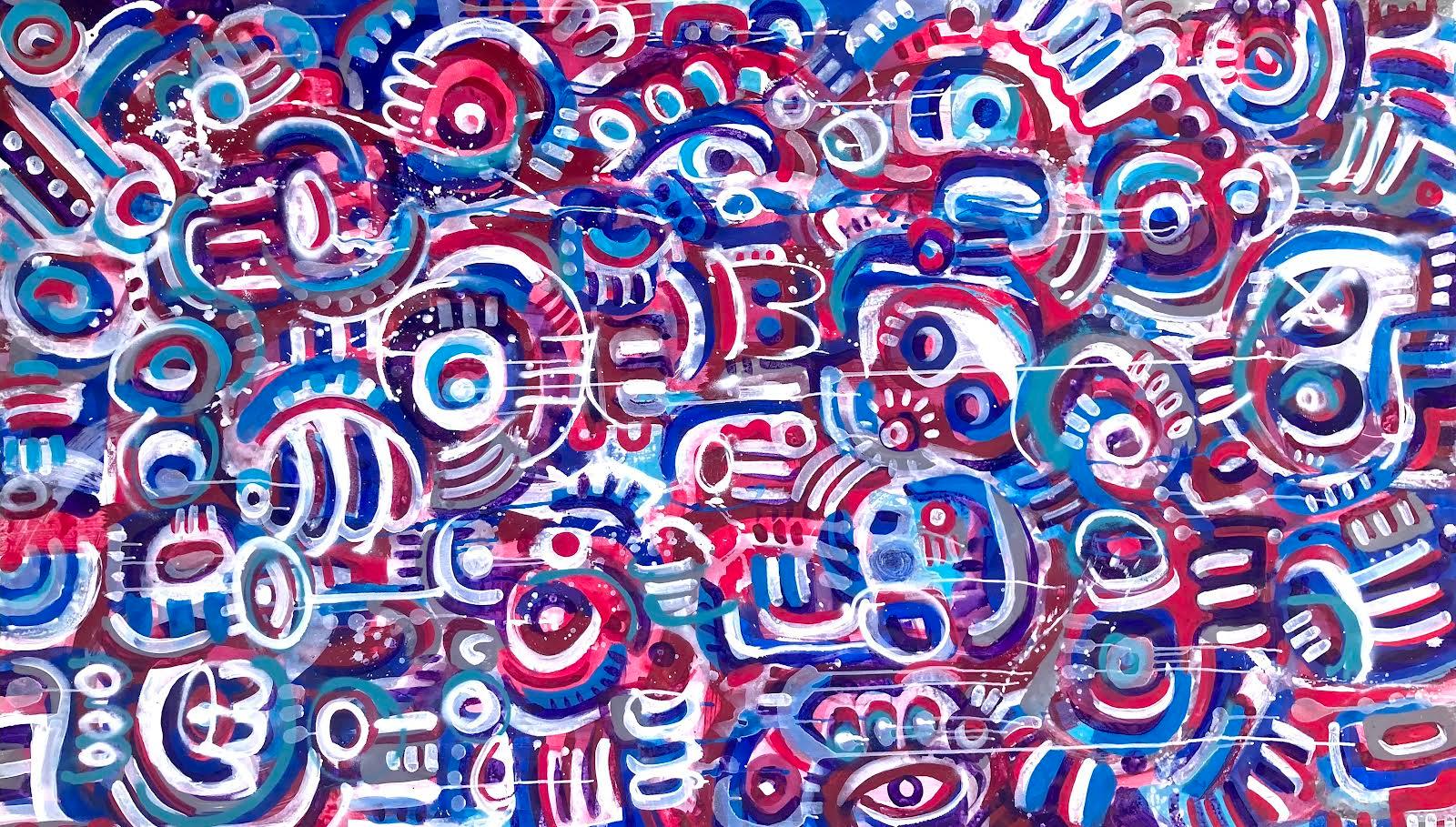 Daria Kusto Abstract Painting - ABSTRACT BODIES