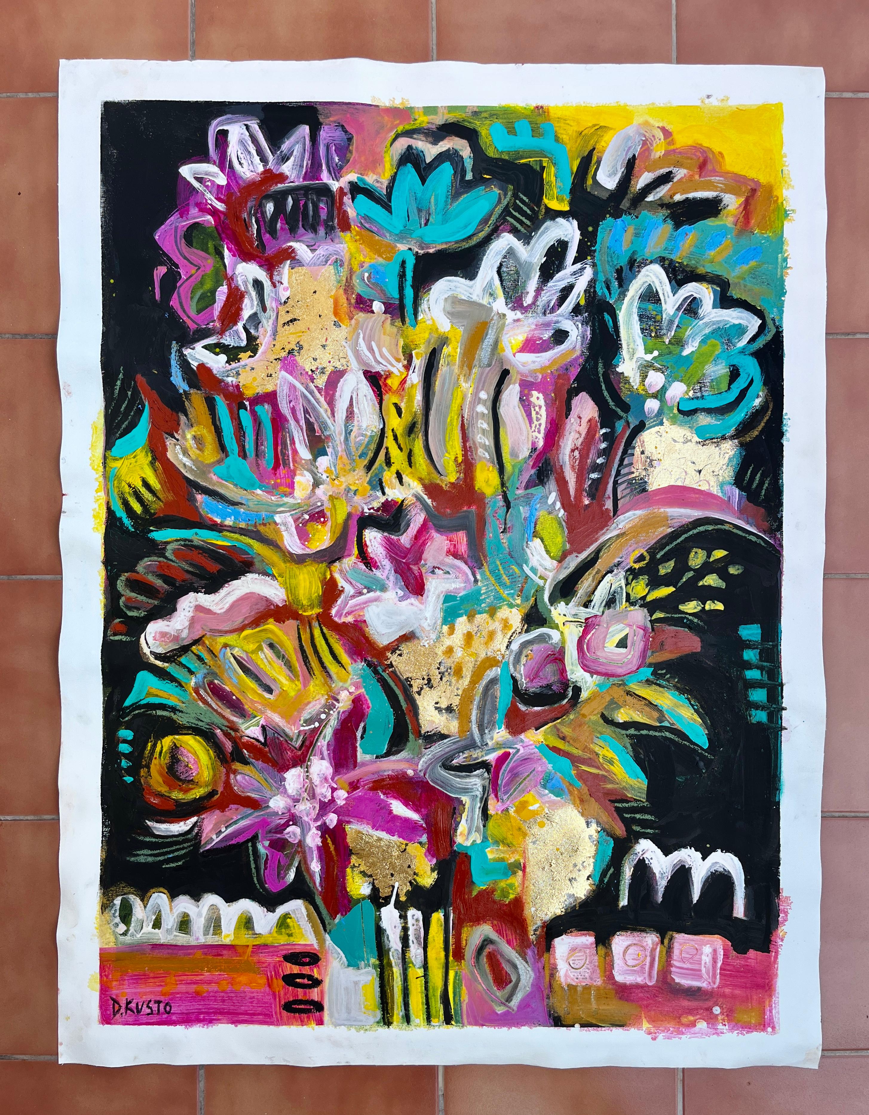 FIORI ASTRATTI - Painting di Daria Kusto