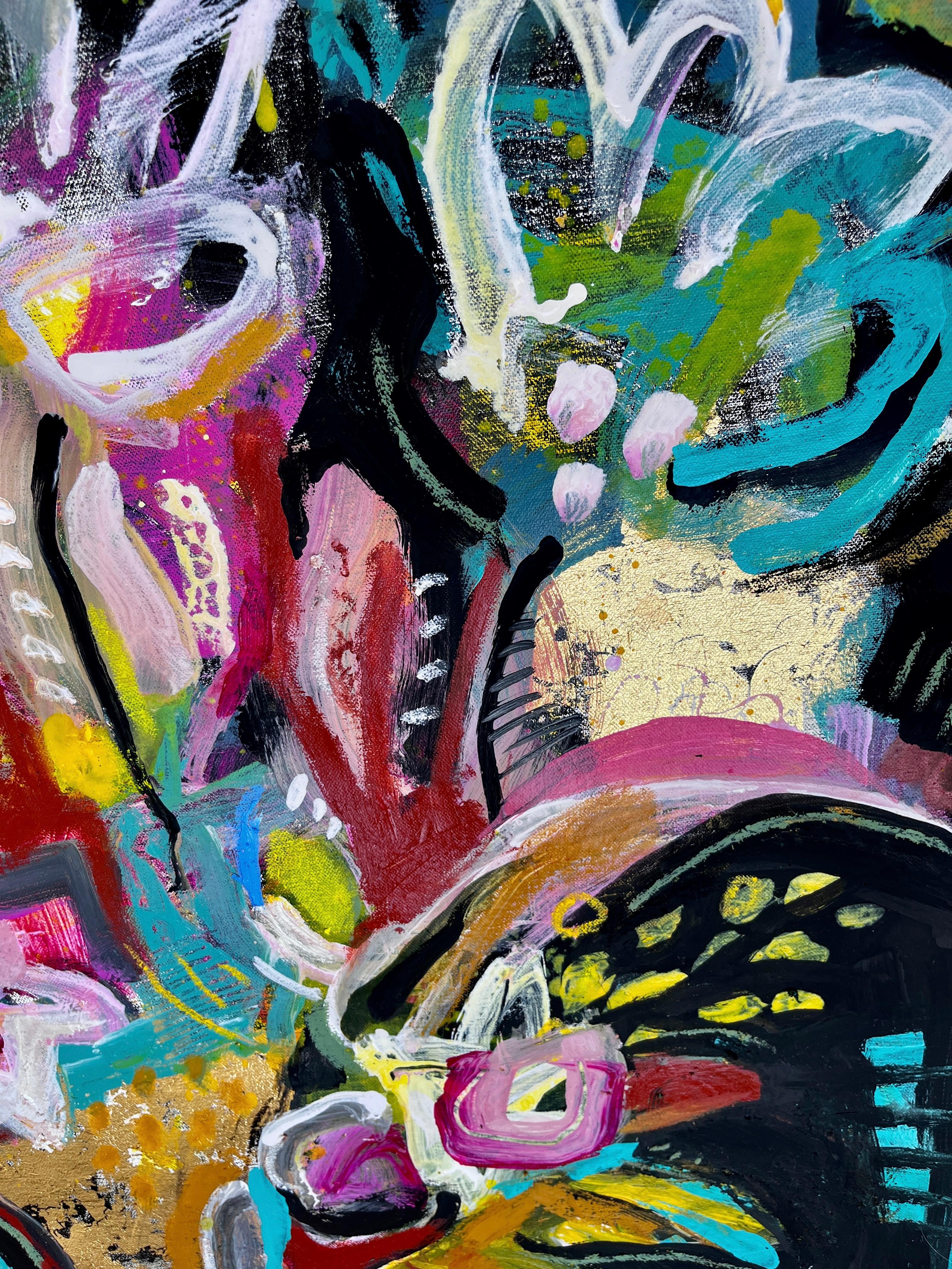 FIORI ASTRATTI - Animal Painting Marrone di Daria Kusto