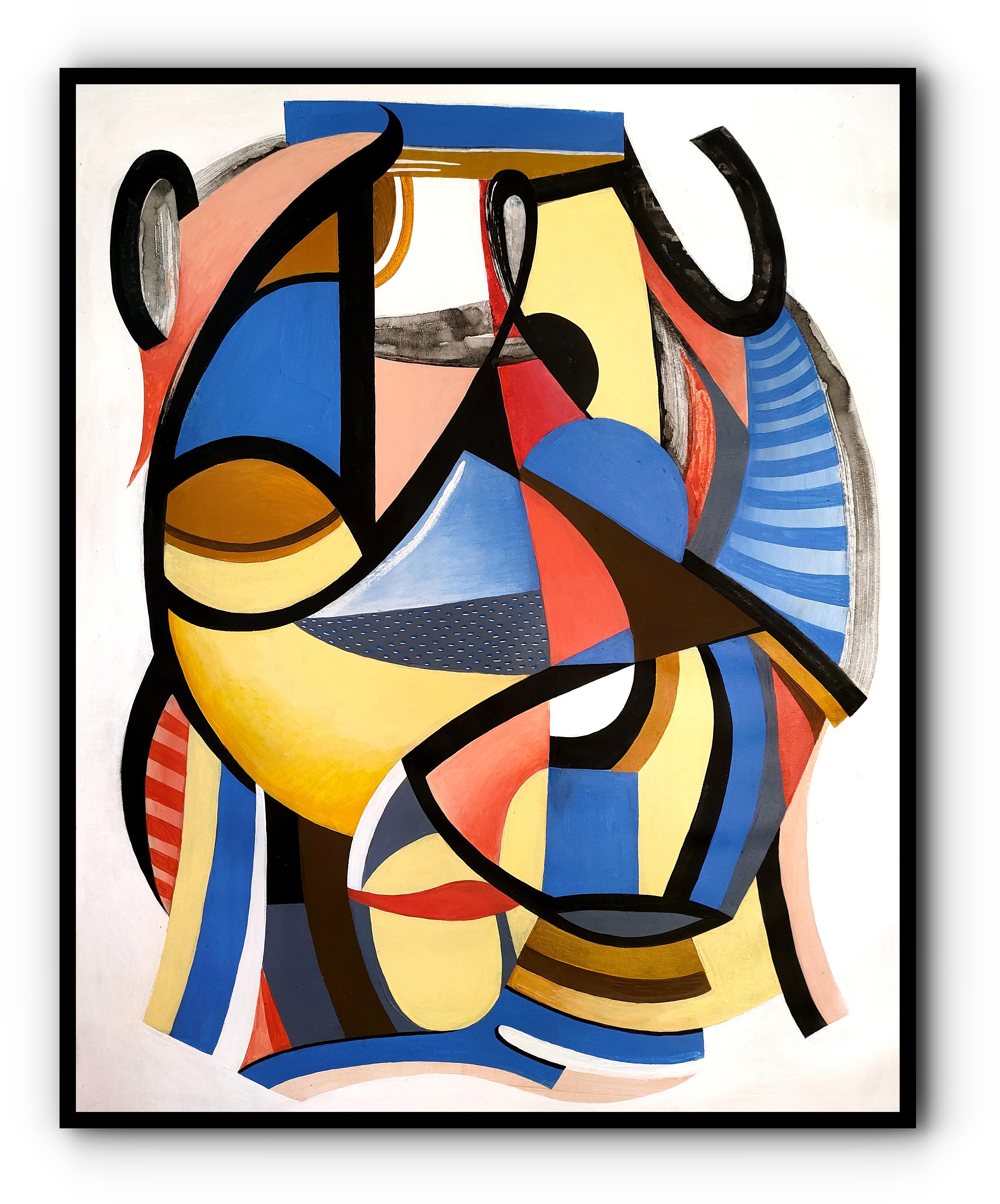 RITRATTO ASTRATTO - Painting Espressionismo astratto di Daria Kusto