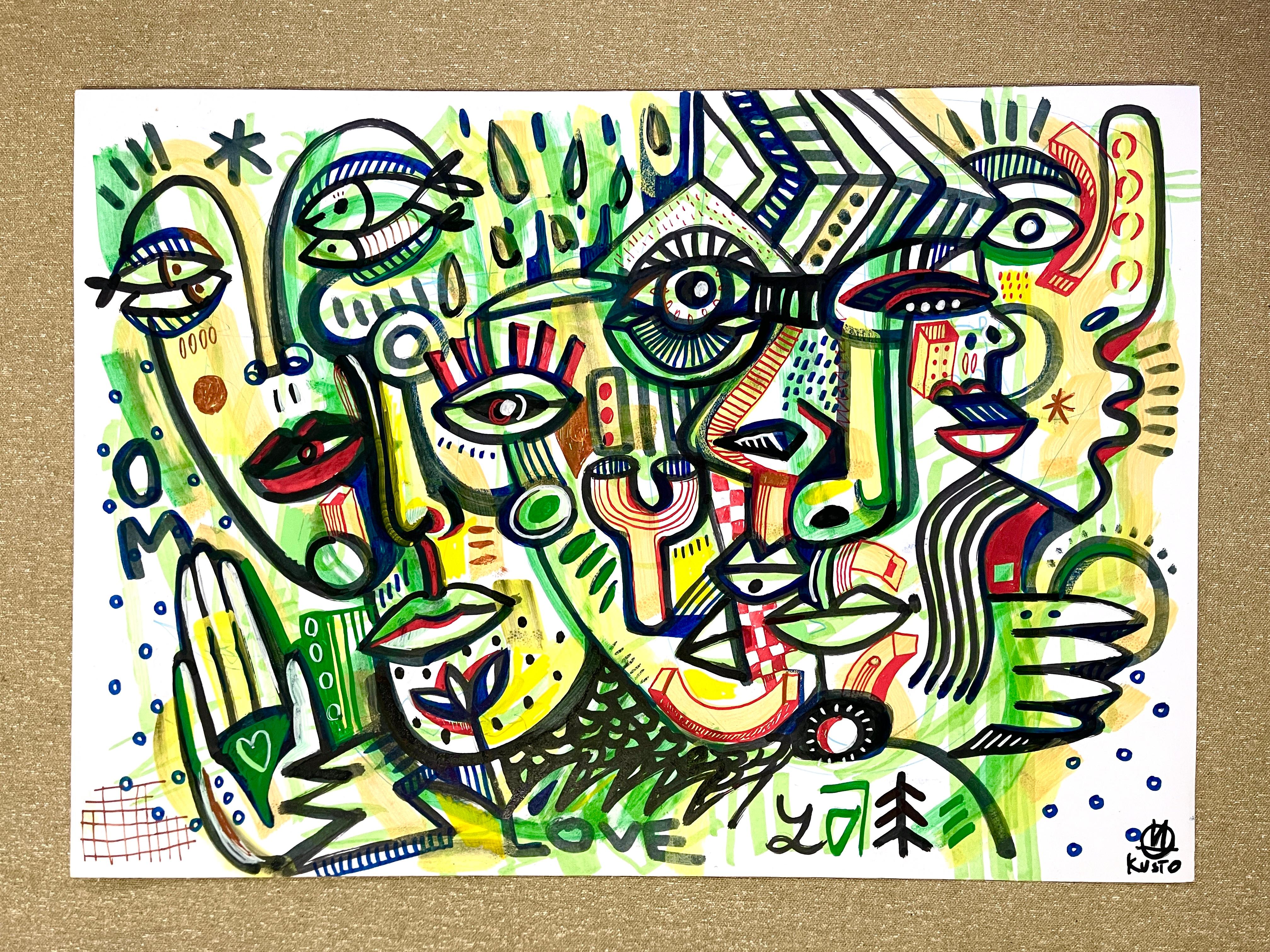 Portrait Painting Daria Kusto - ABSTRACT MOOD