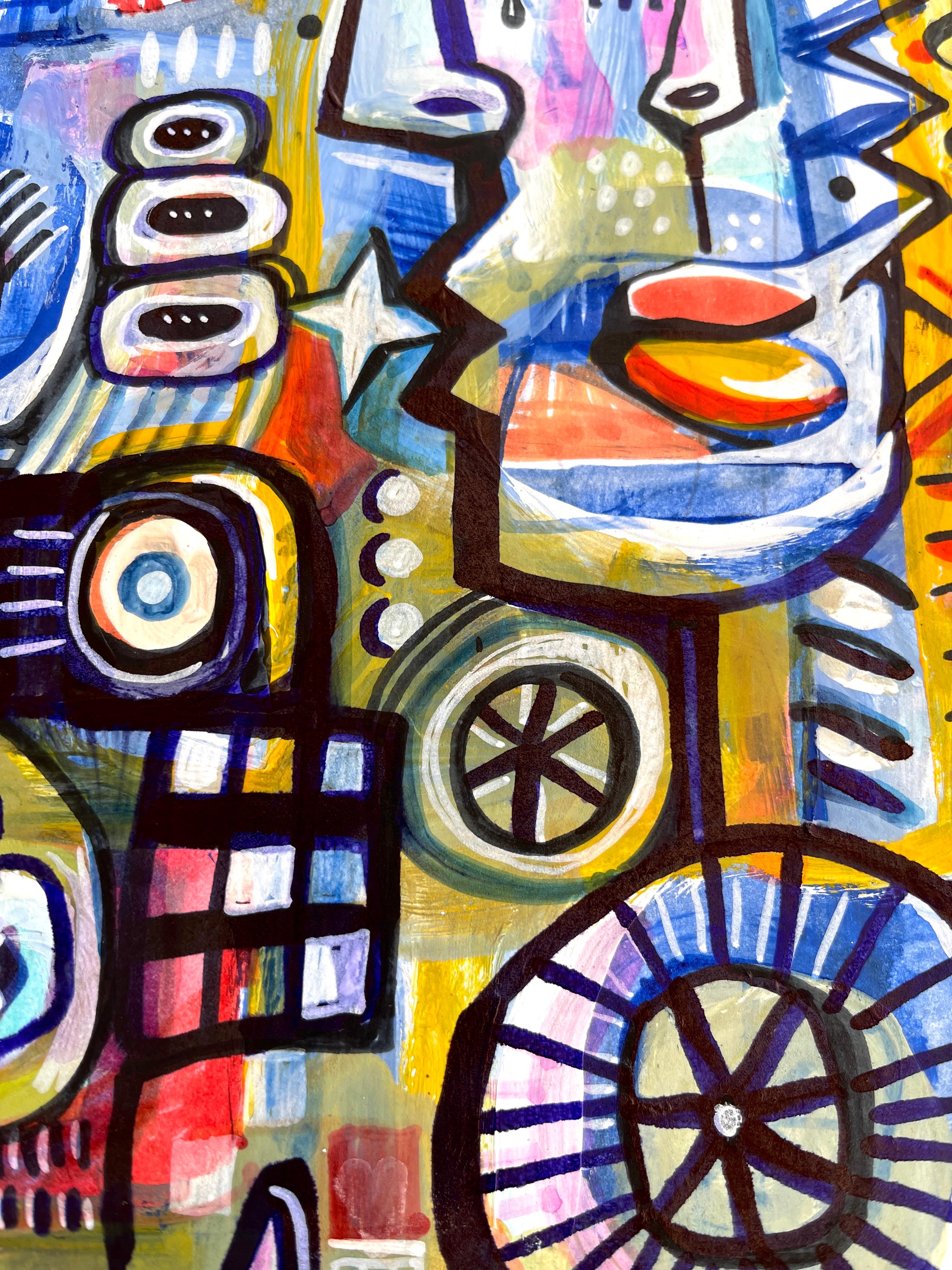 Opere originali di Daria Kusto.
acrilico   su  carta wotercolor.
La realtà del flusso magico...
Spedizione gratuita
ben protetto
senza cornice. 
