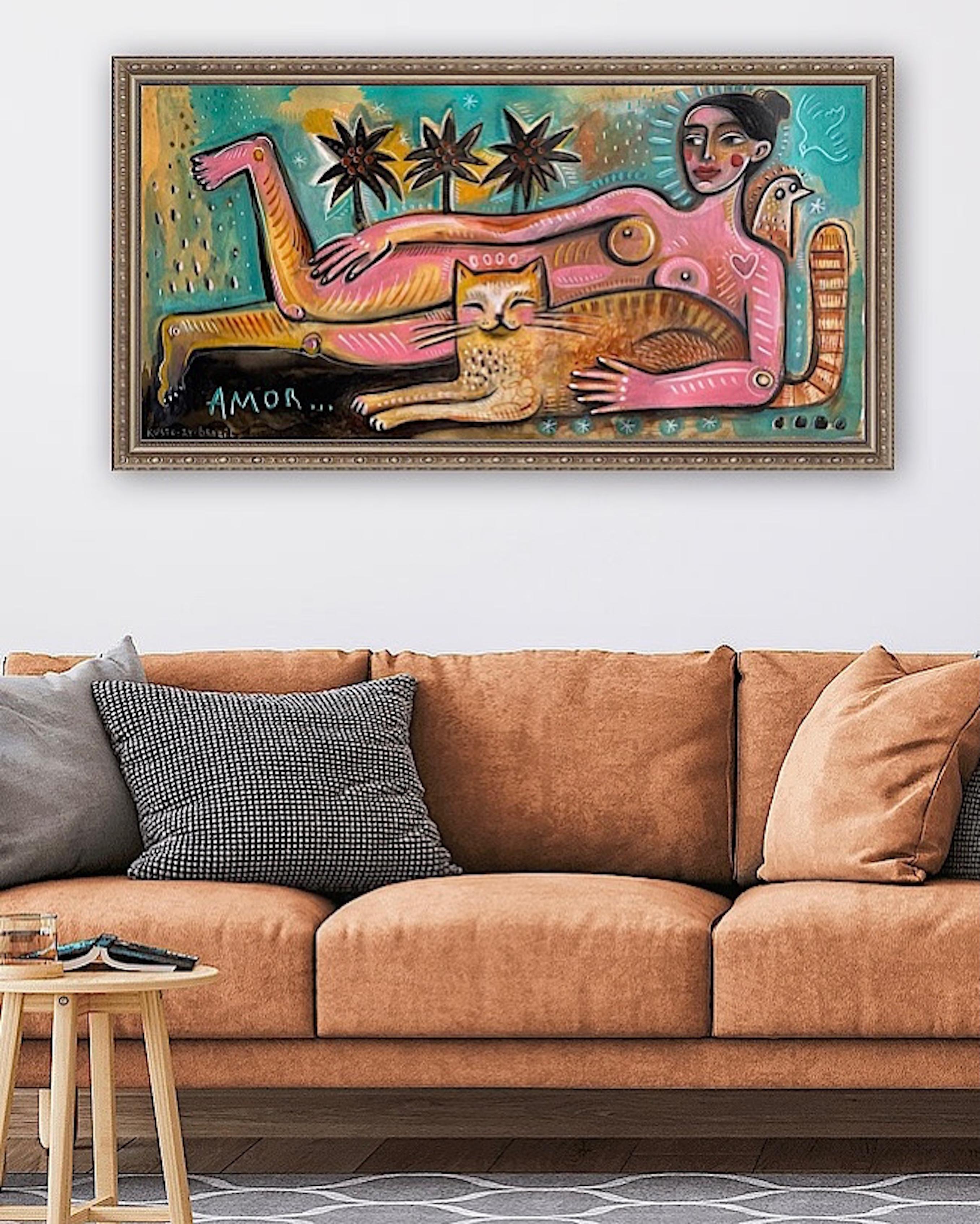 AMOR (Impressionismus), Painting, von Daria Kusto