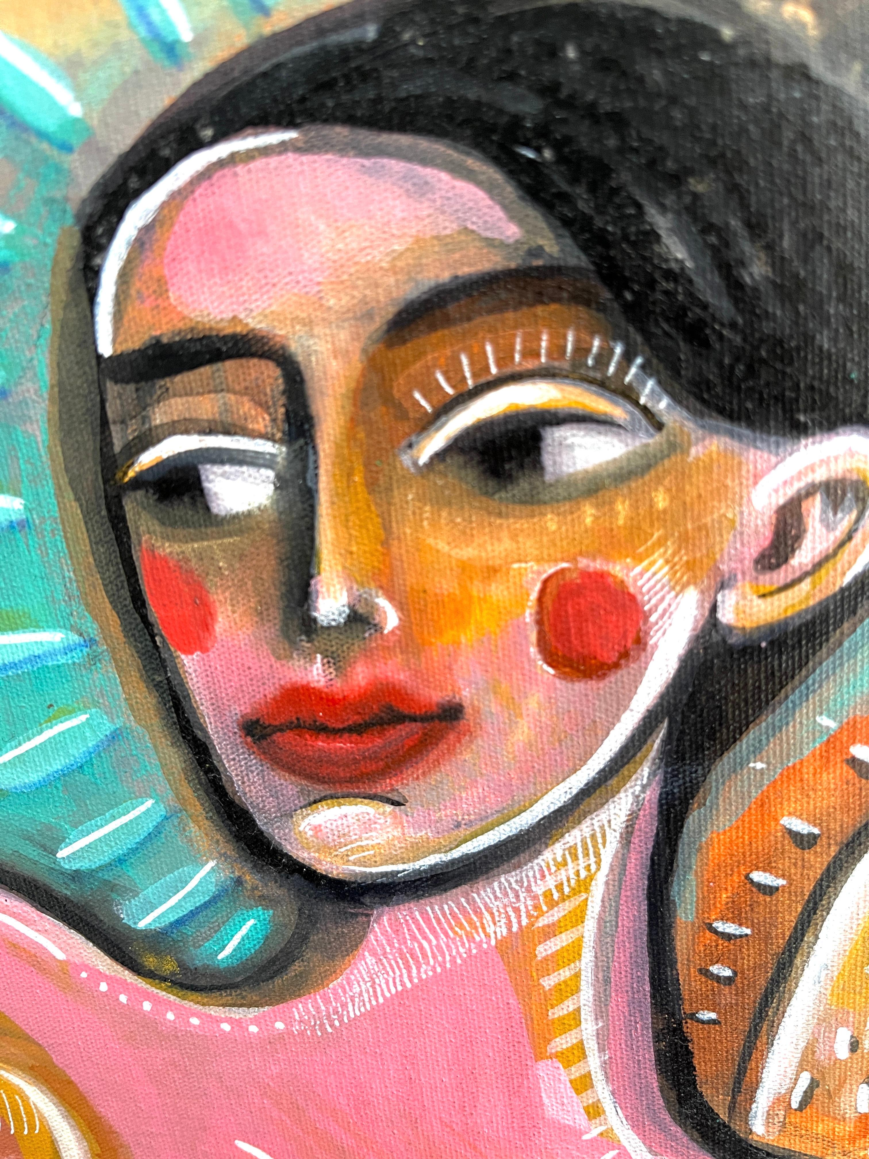 Abstraktes Originalgemälde von Daria Kusto.
Acryl auf Leinwand.
Wird gerollt in einer Tube geliefert,
Aus Spanien.